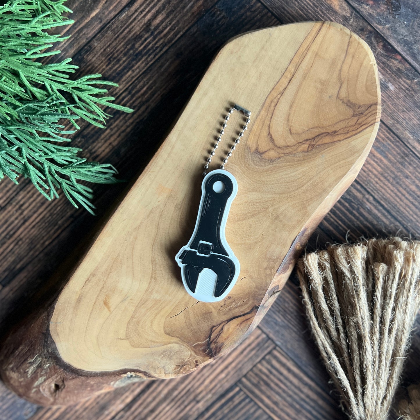 Wrench and Plier Soda Can Opener Keychain