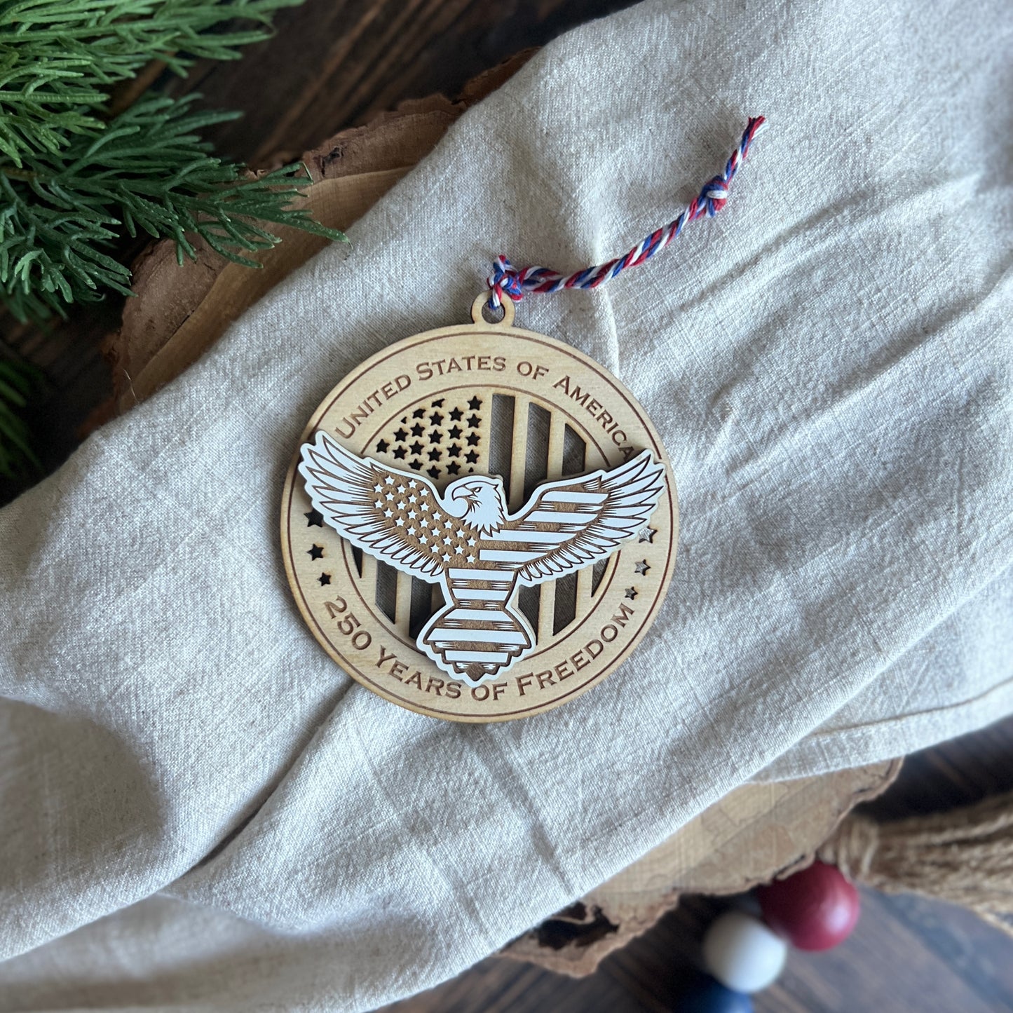 250th Anniversary Ornament USA