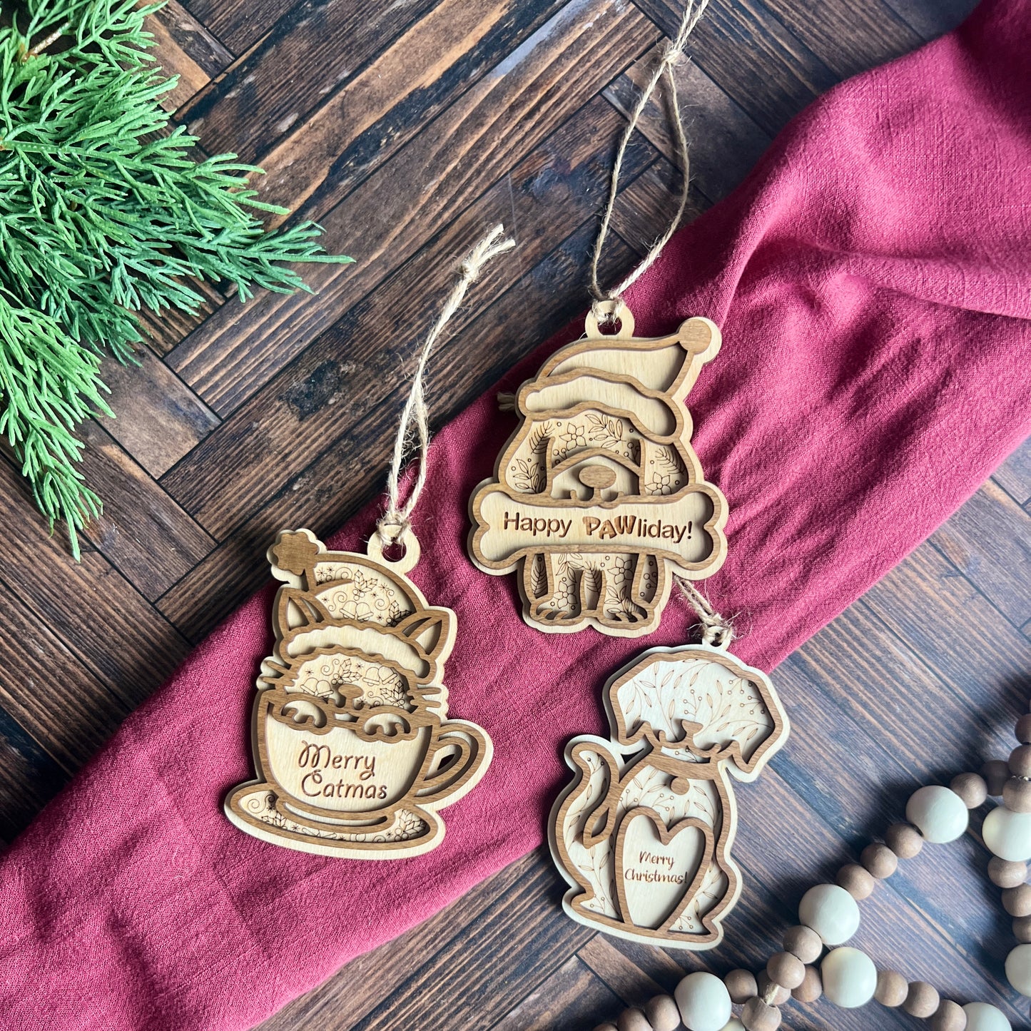 Dog with Bone Ornament