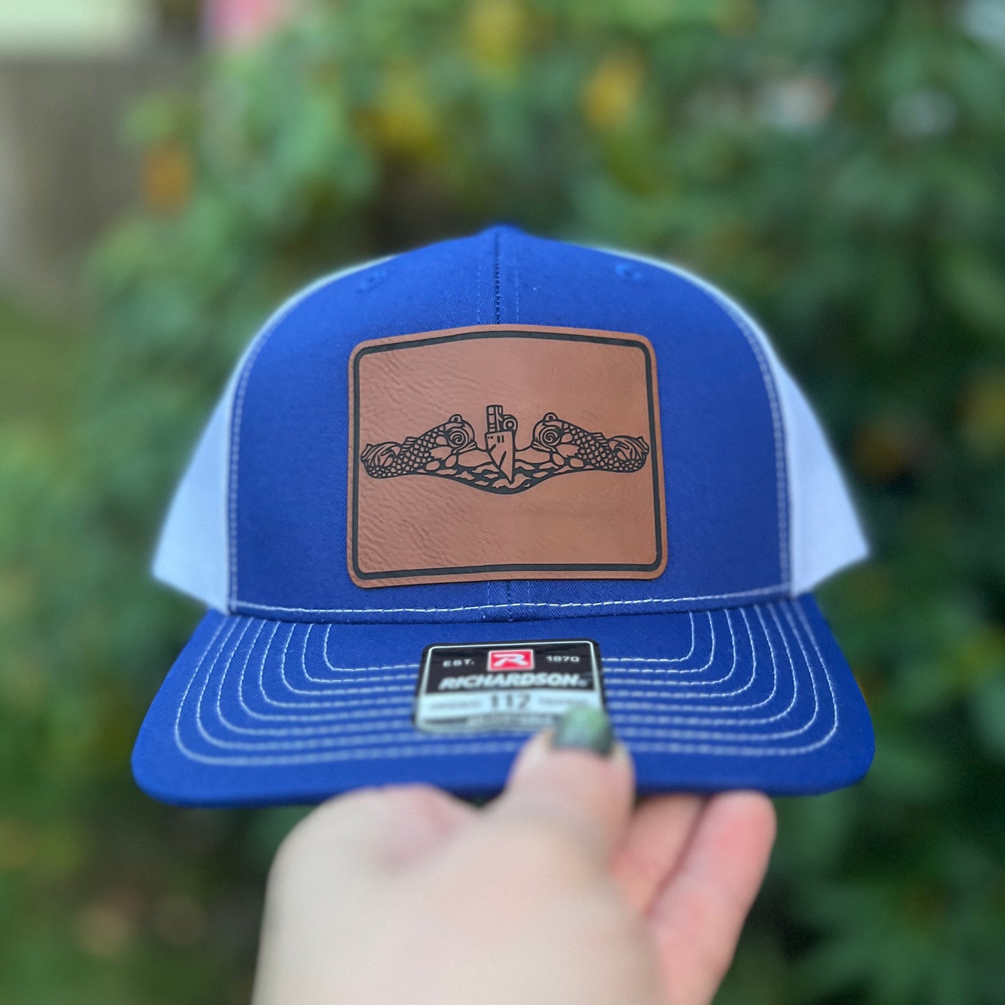 Dolphin Hat Royal Blue/White Richardson 112 Trucker Hat