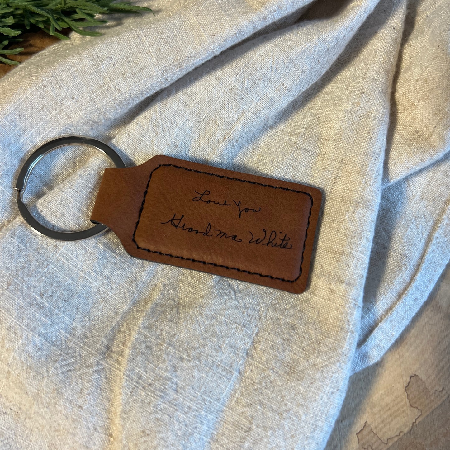 Personalized Handwritten Keychain