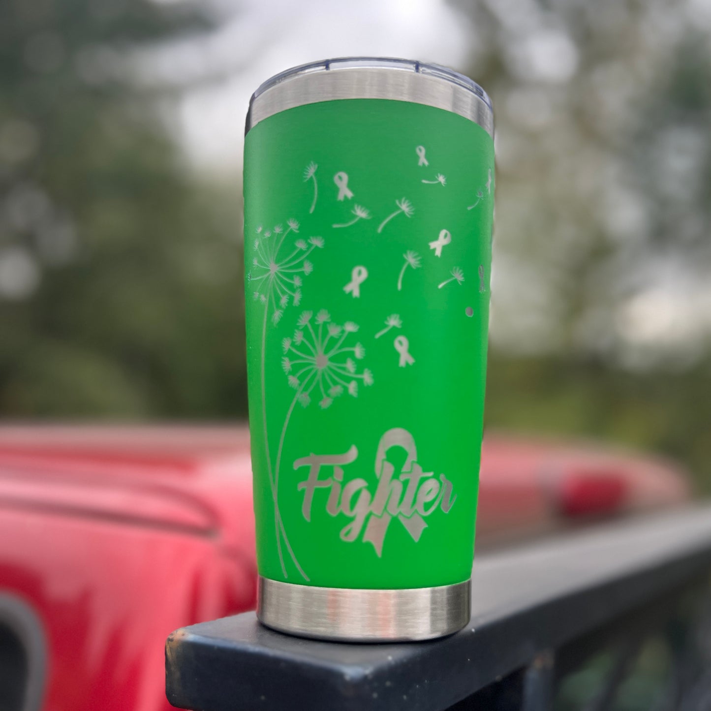 Mental Health Awareness Fighter Travel Coffee Cup