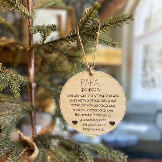 Papa, Magnet or Ornament