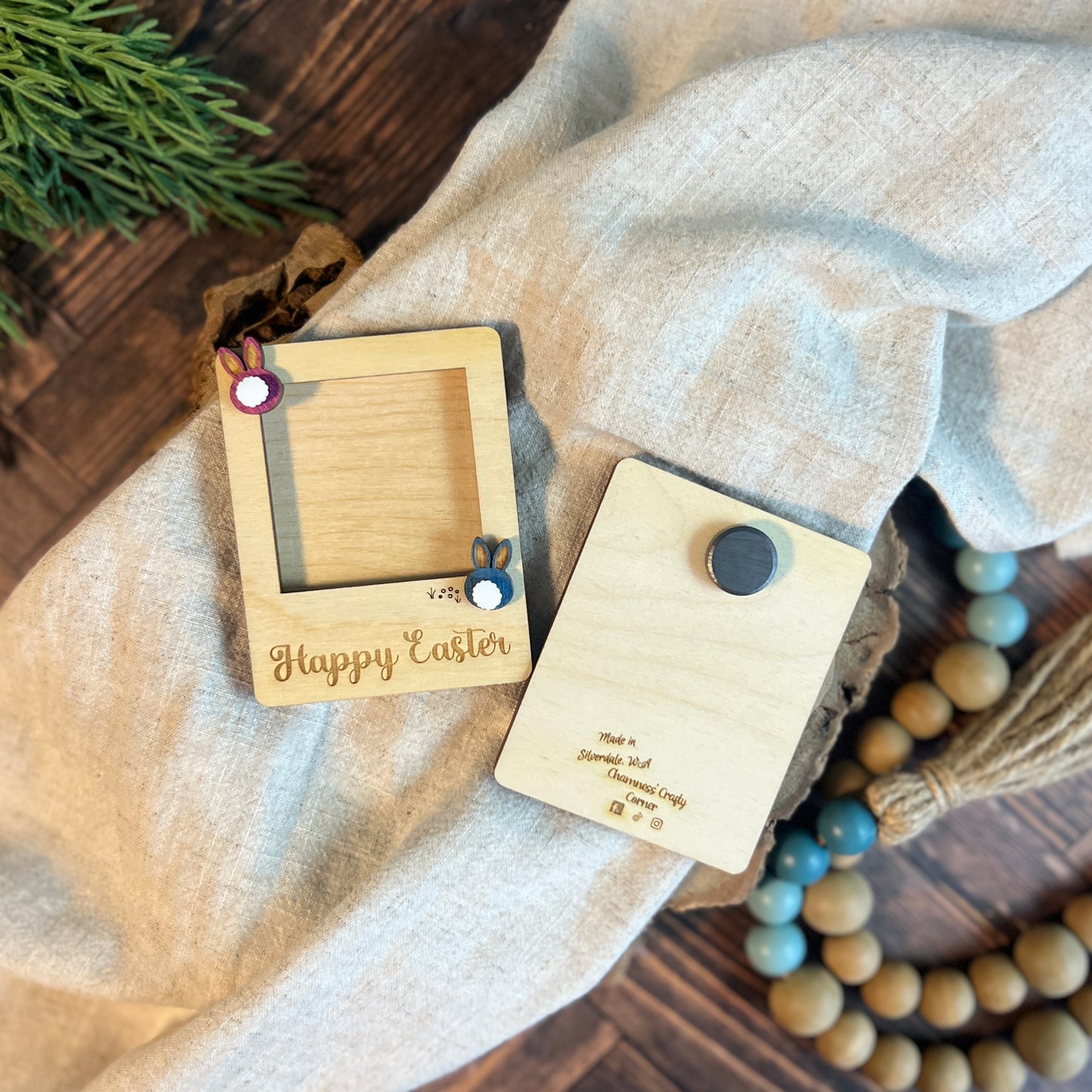 Happy Easter Mini Photo Frame Magnet
