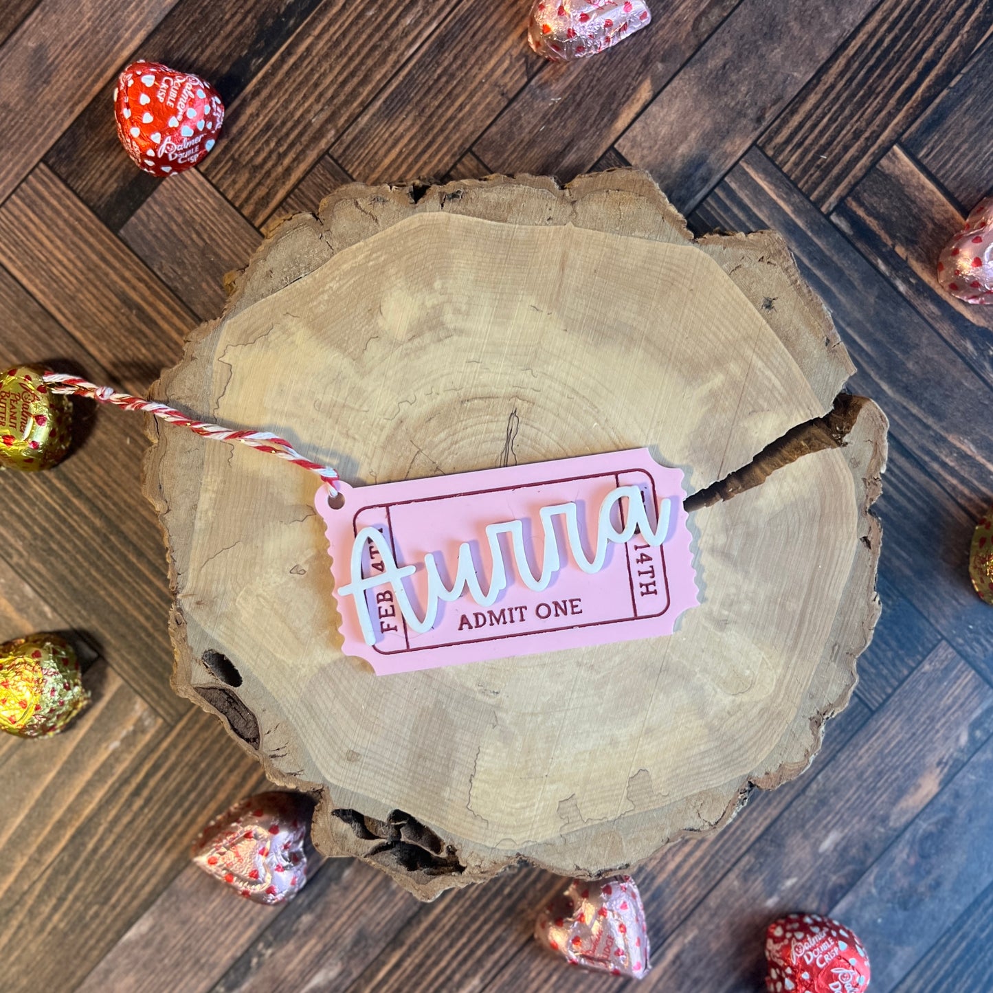 Valentine's Ticket Tag