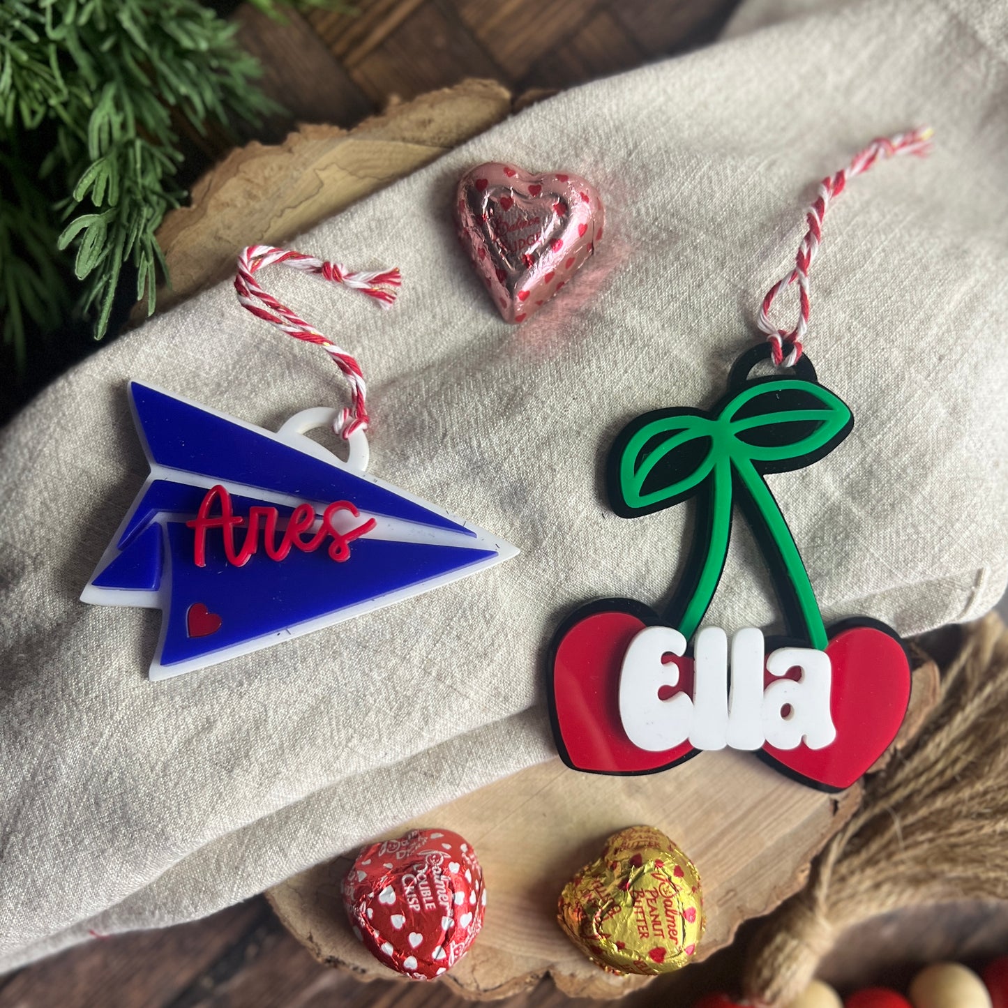 Paper Airplane Valentine's Tag