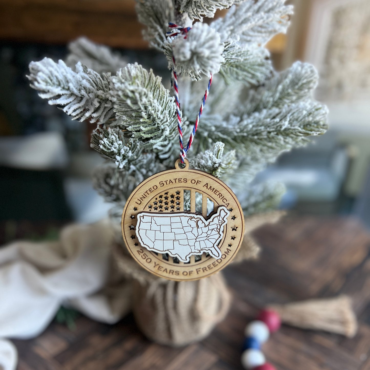250th Anniversary Ornament USA