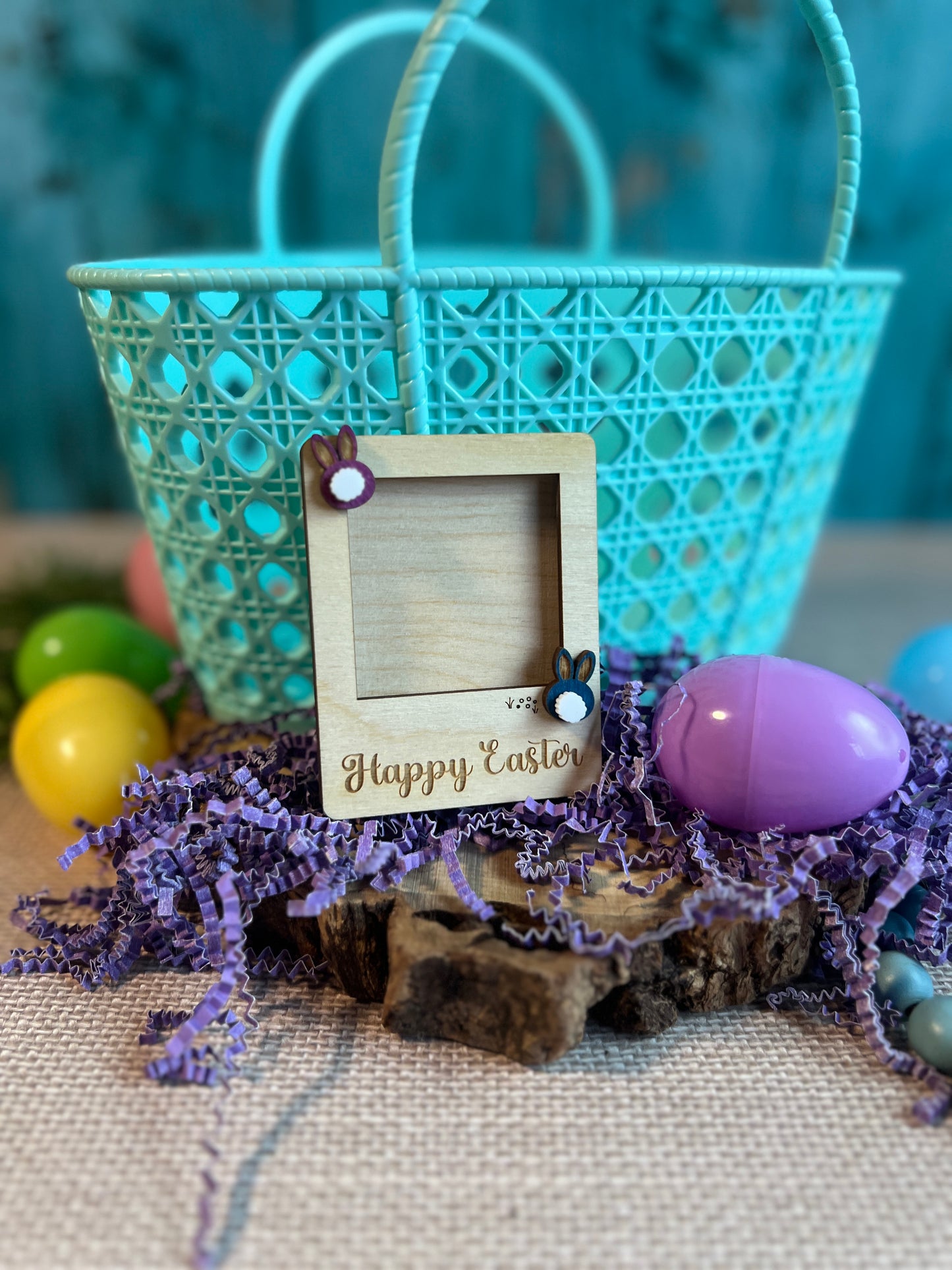 Happy Easter Mini Photo Frame Magnet