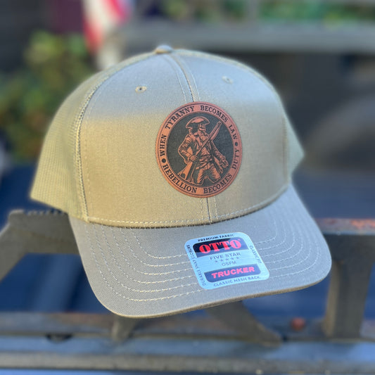 When Tyranny Becomes Law Olive Otto Classic Trucker Hat