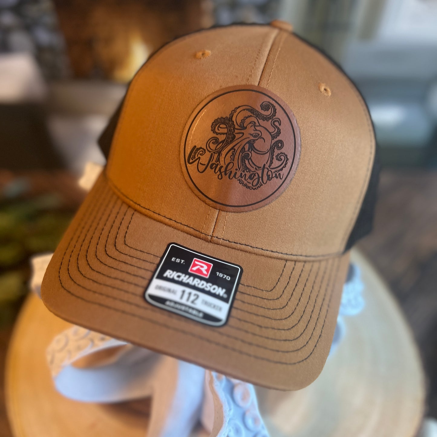 Kraken 112 Carmel/Black Richardson Trucker Hat