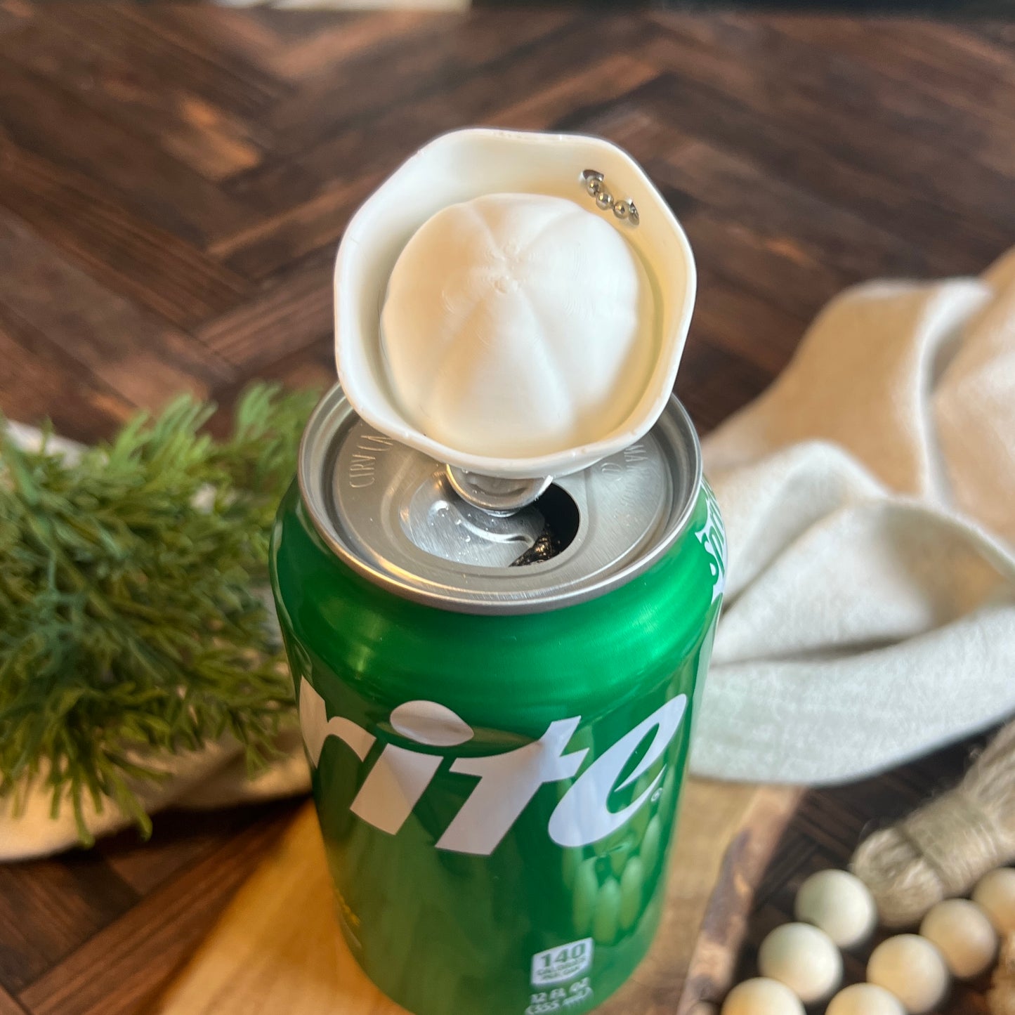 Dixie Cup Hat Soda Can Opener Keychain