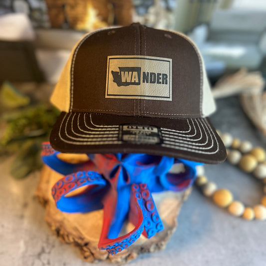 WA NDER Brown Otto Classic Fit Trucker Hat