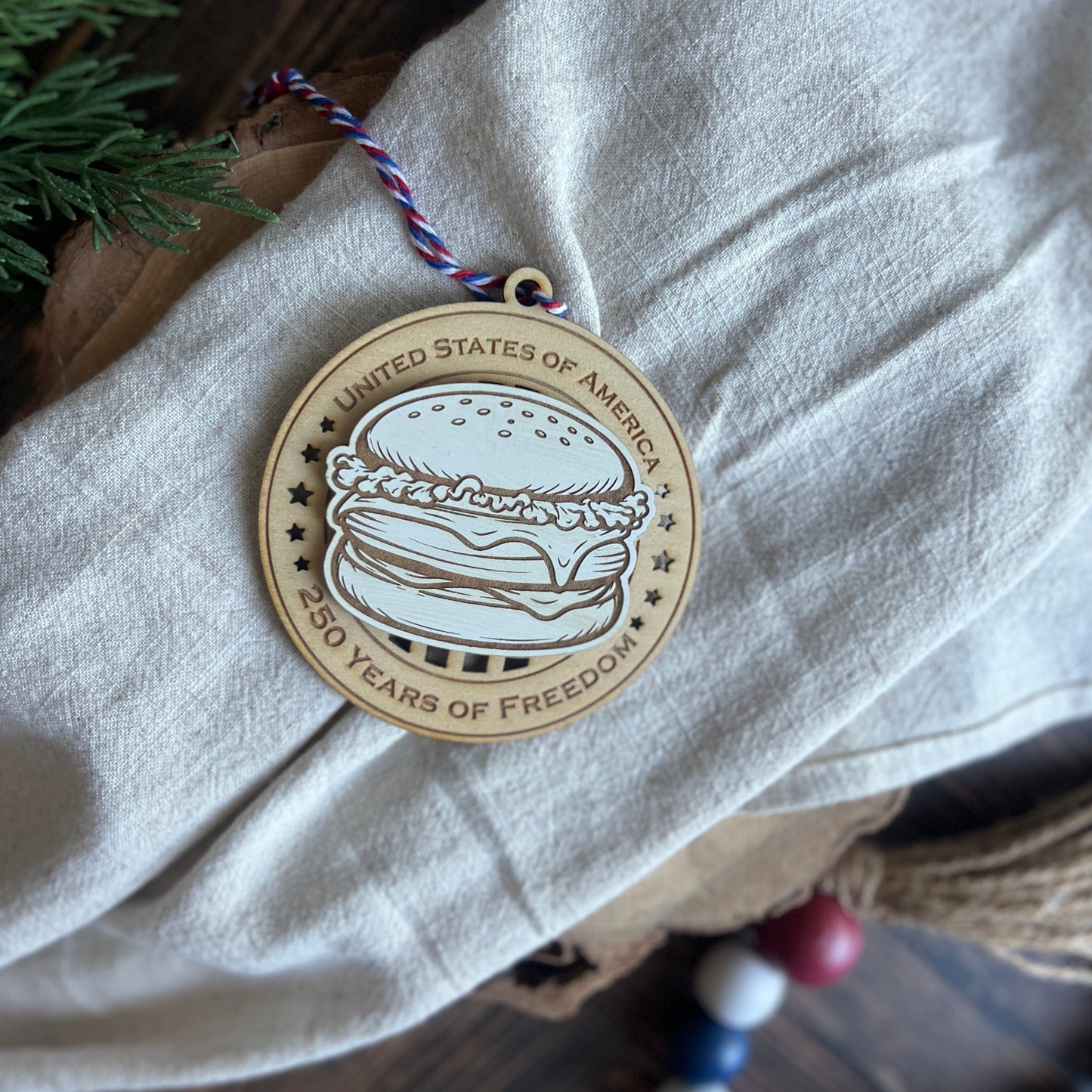 250th Anniversary Ornament USA