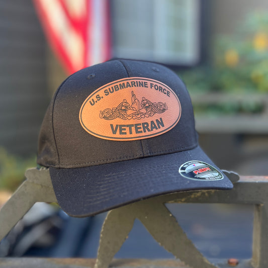 U.S. Submarine Force Veteran Black Yupoong Flex Fit Large/Xlarge