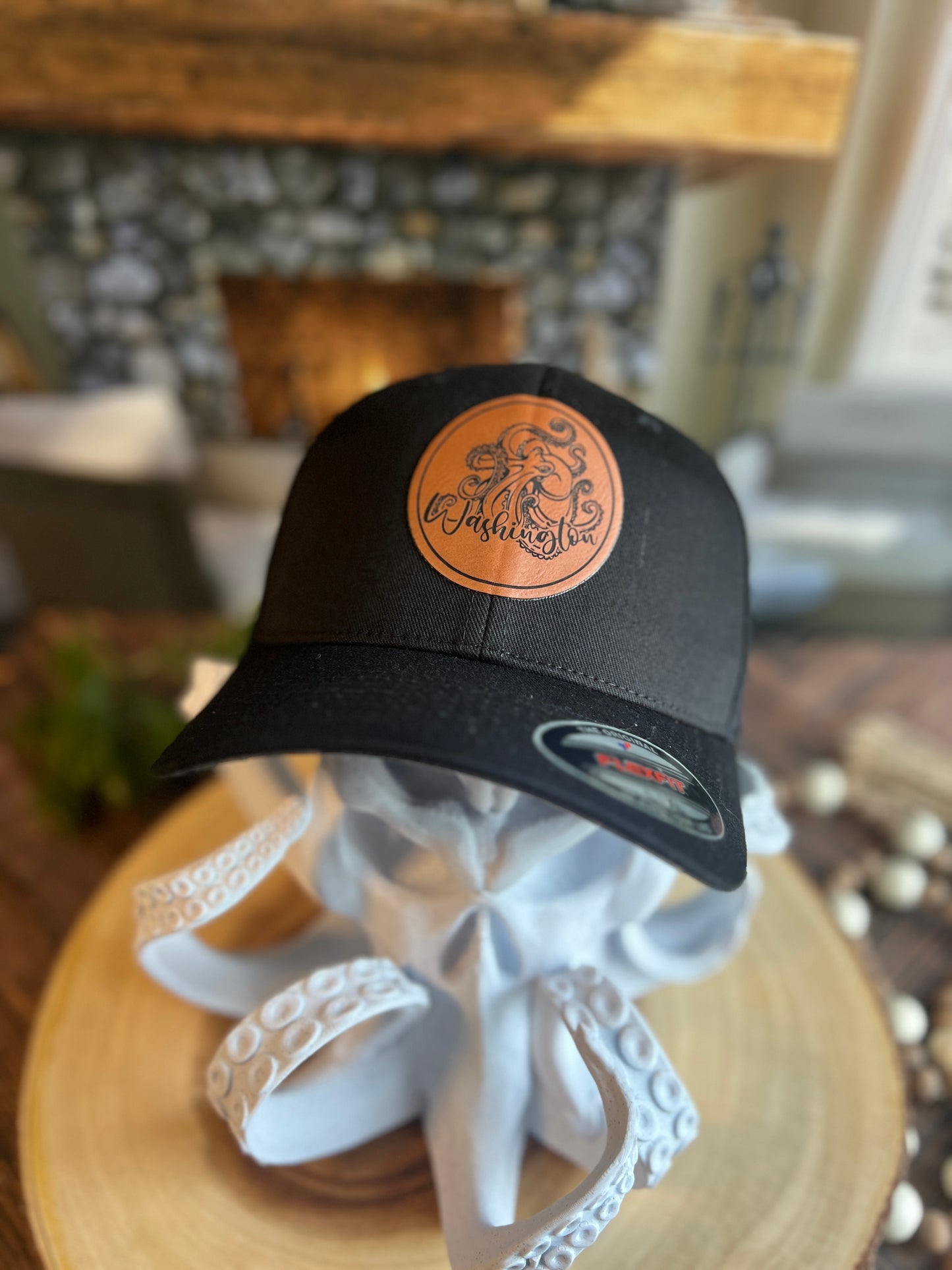 Kraken Flex Fit Black Yupoong Large/Xlarge Hat