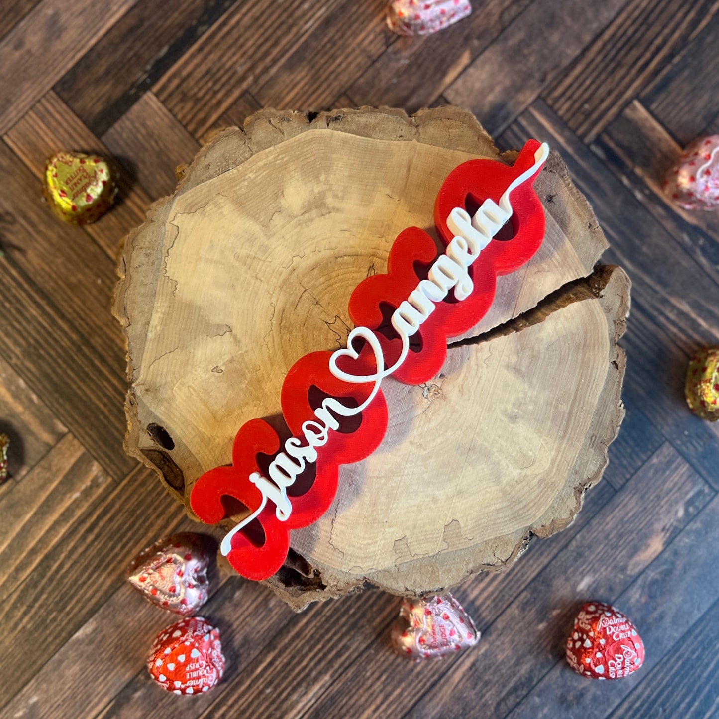 XOXO Personalized 3D Printed Sign
