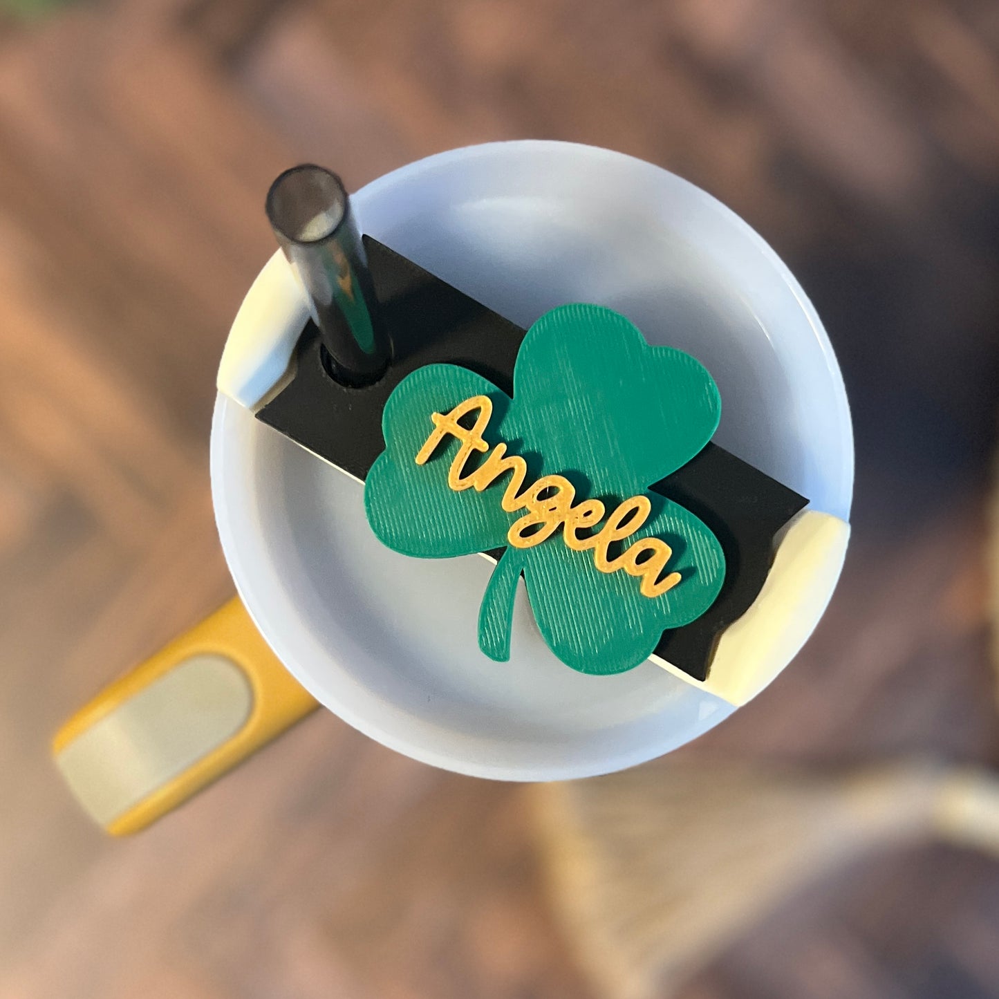 Shamrock Personalized Tumbler Topper