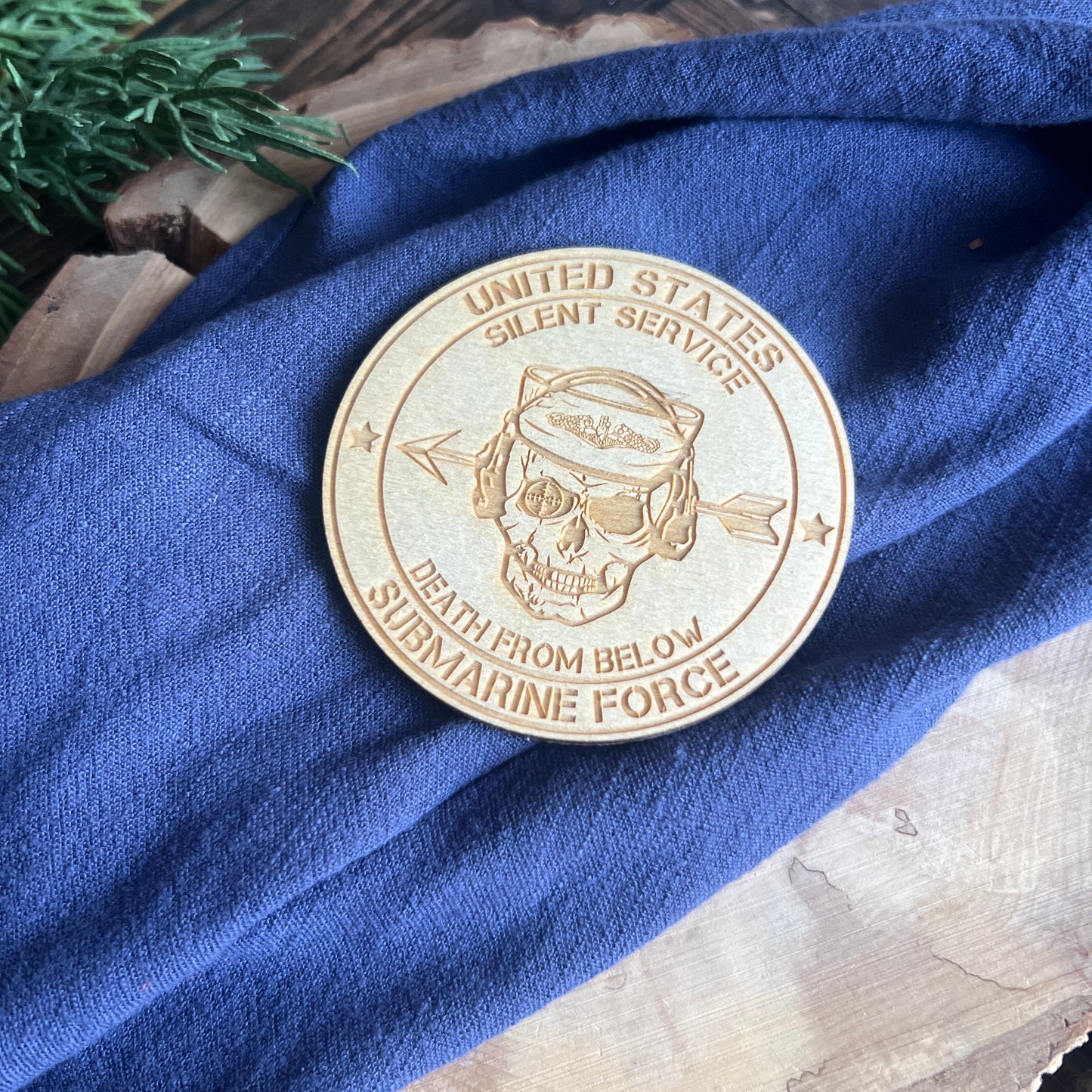 United States Submarine Force Silent Service Death From Below Magnet