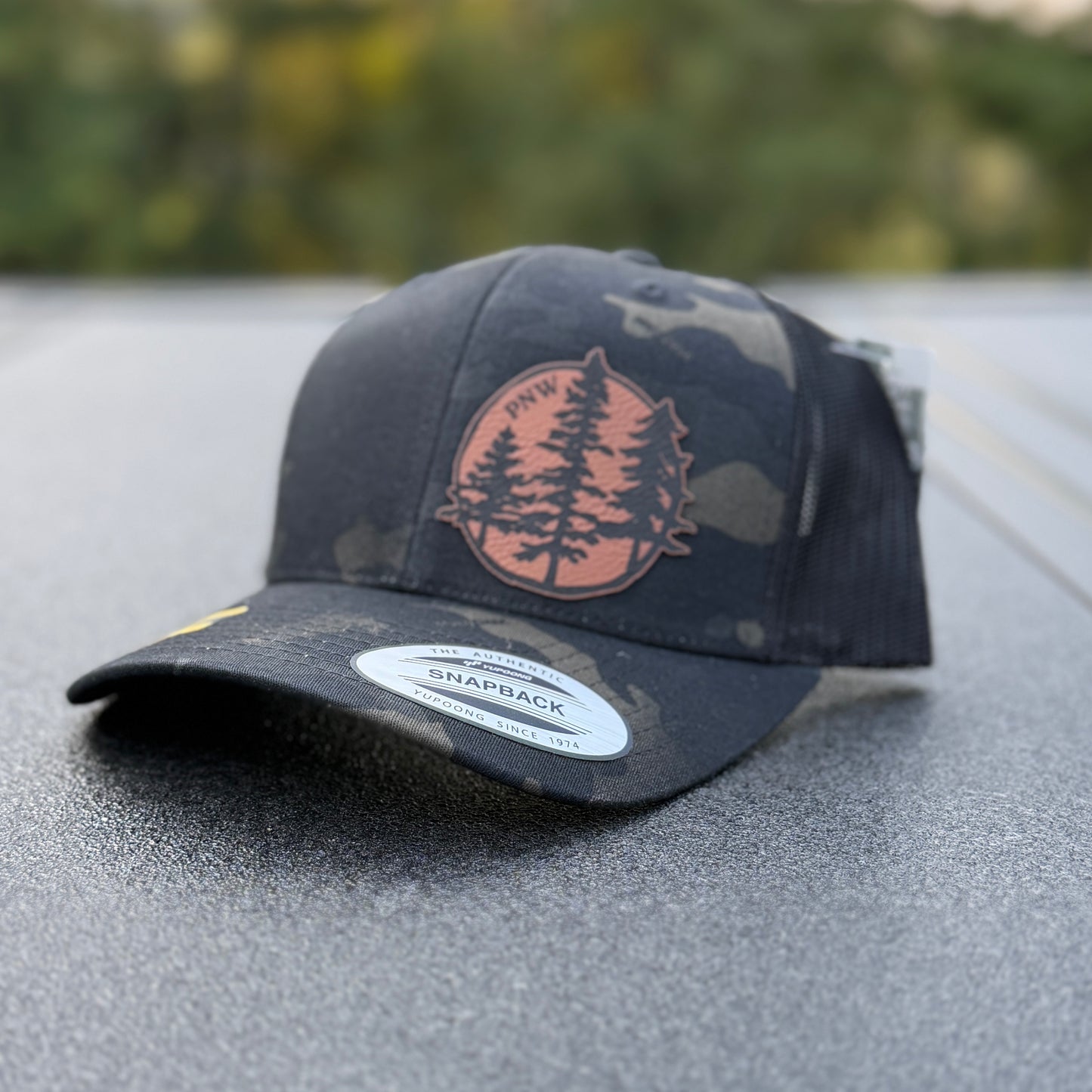 PNW Black Multi Camo Classic Snapback Yunpoong