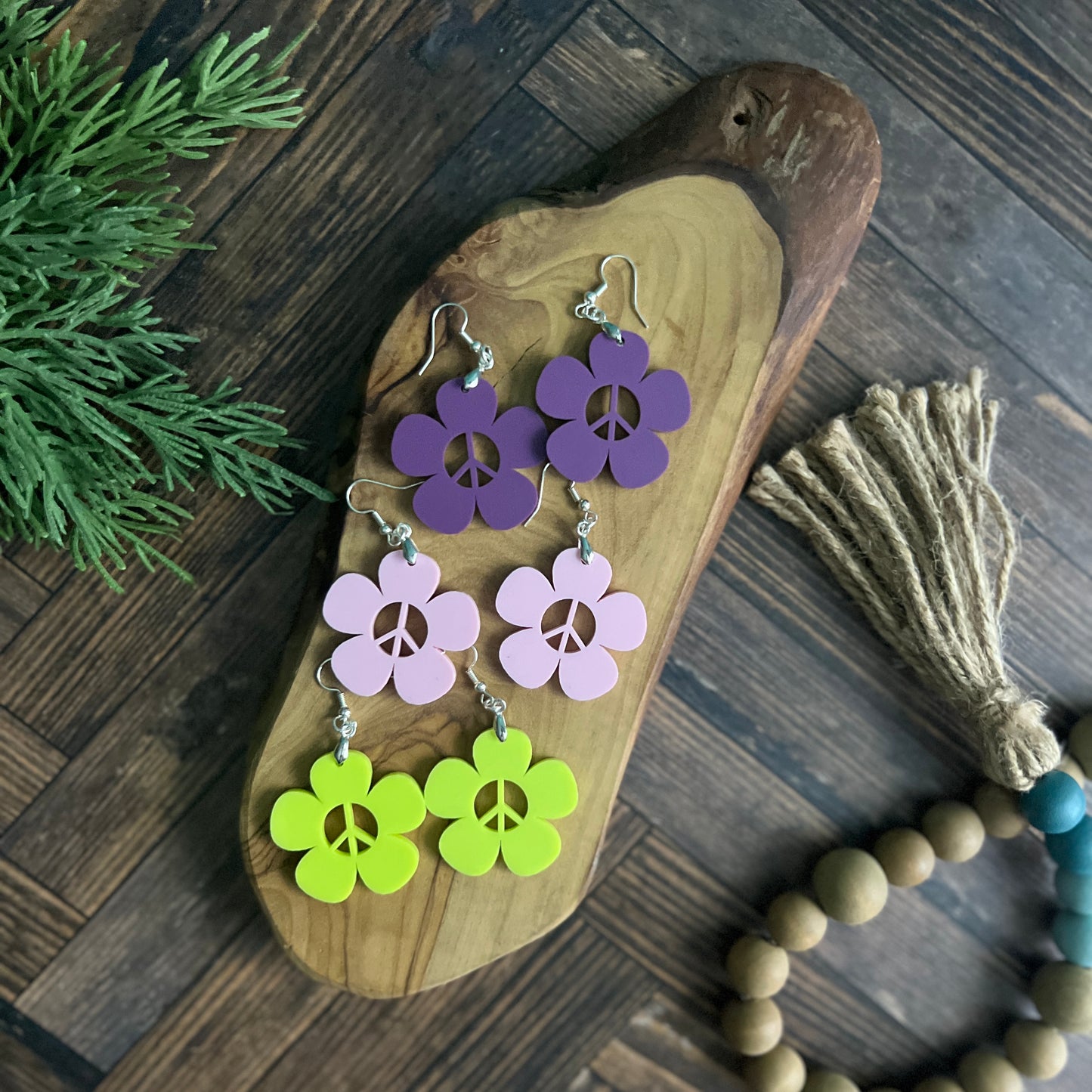Peace Daisy Earrings