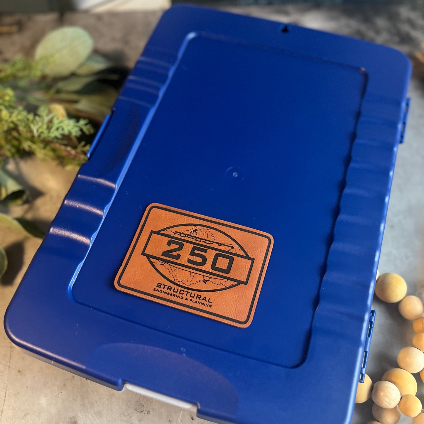 Code 250 Leatherette Patch to add to your Metal Clipboard