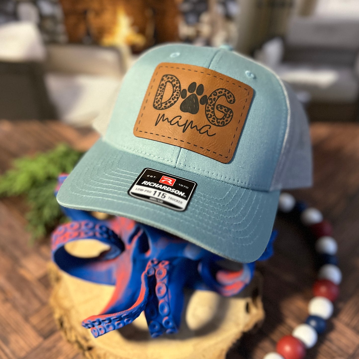 Dog Mom Richardson 115 Aluminum/Grey Hat