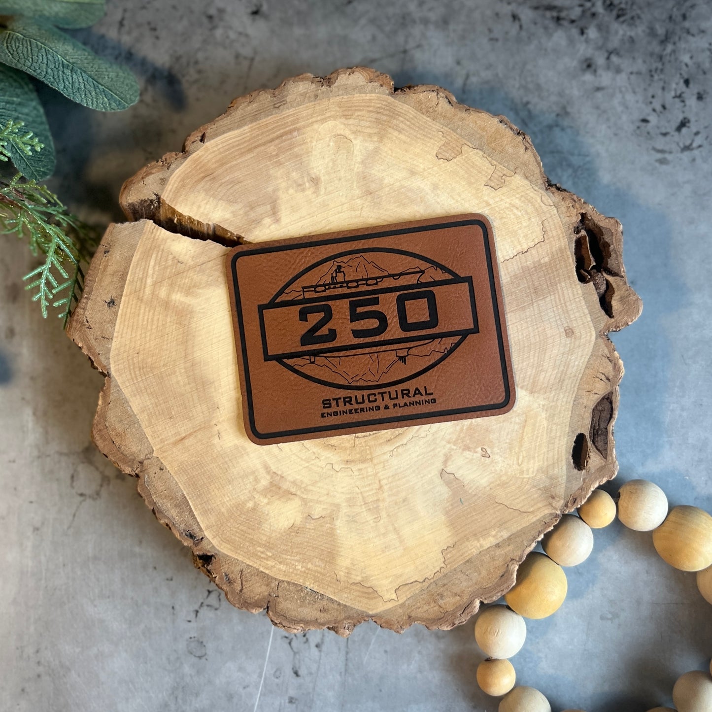Code 250 Leatherette Patch to add to your Metal Clipboard