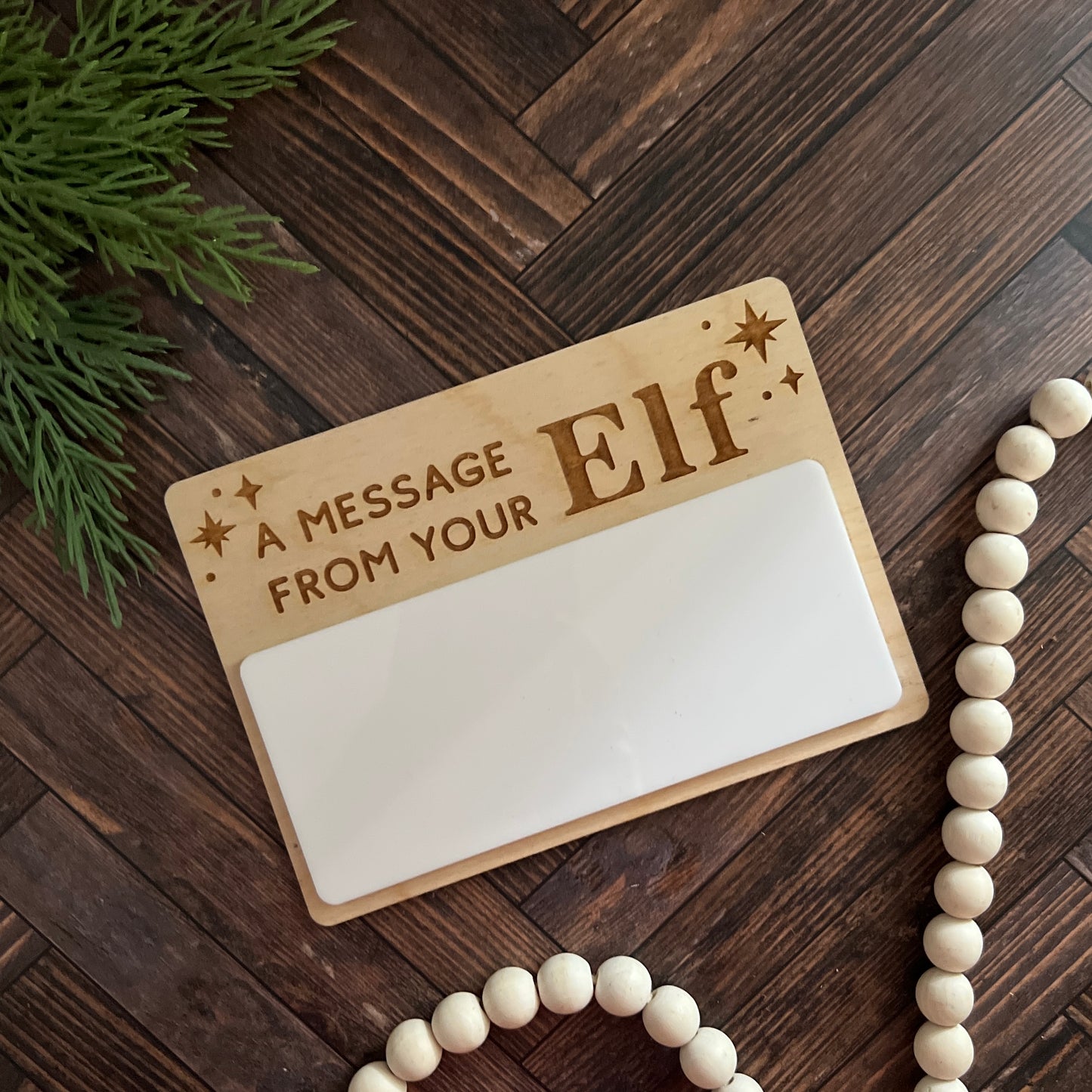 Elf Dry Erase Christmas Message Board