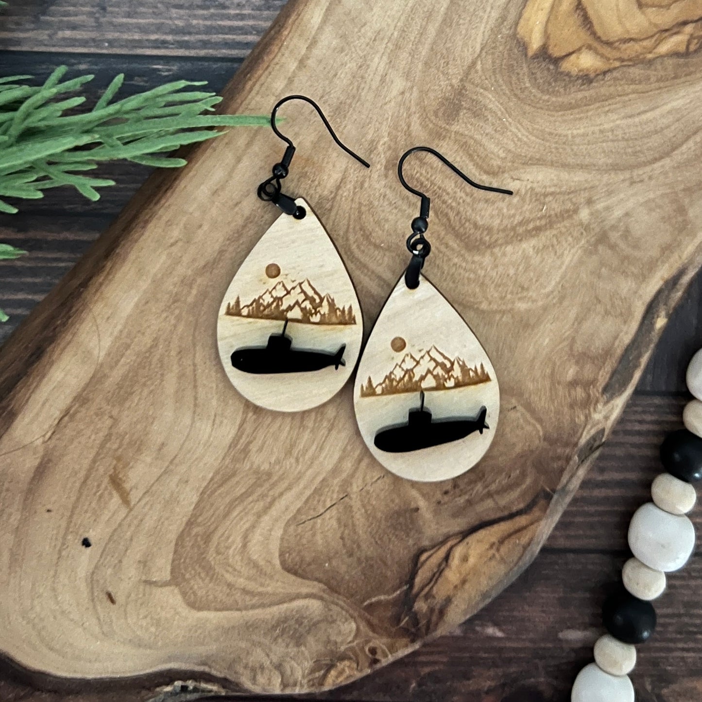 US Navy Submarine Earrings