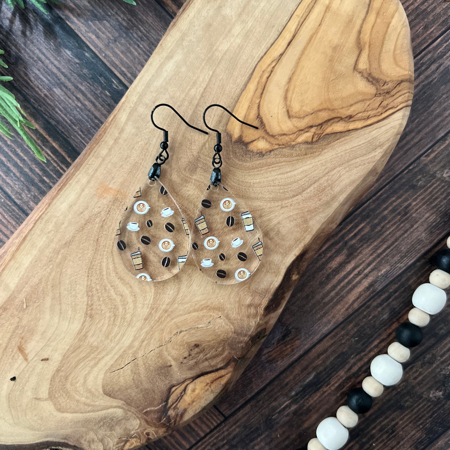 Coffee Acrylic Earrings