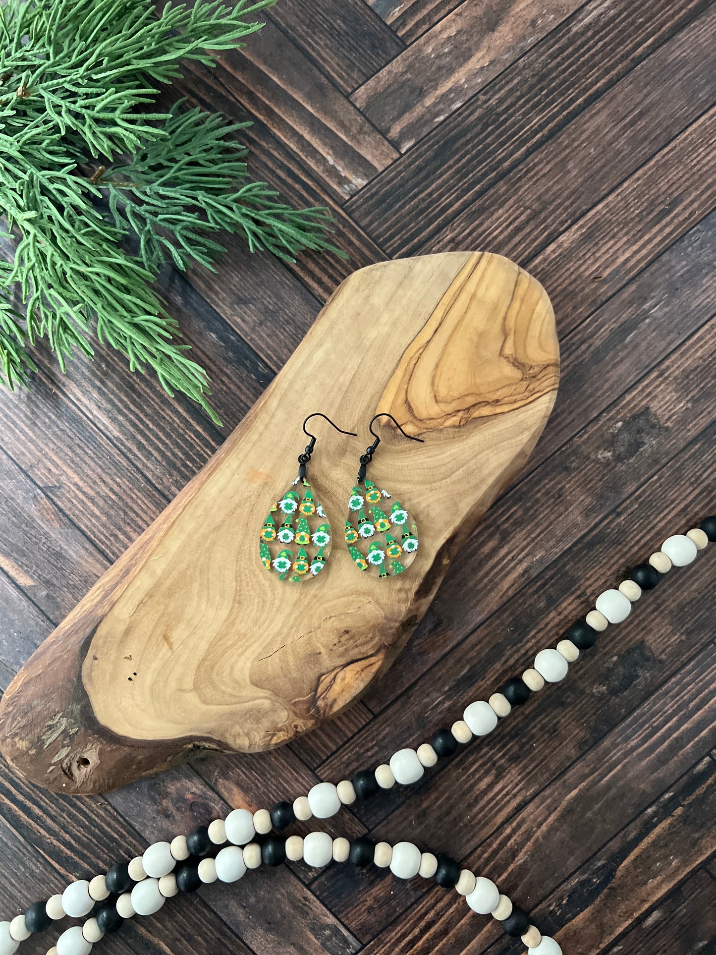 St. Patrick's Day Gnome Earrings