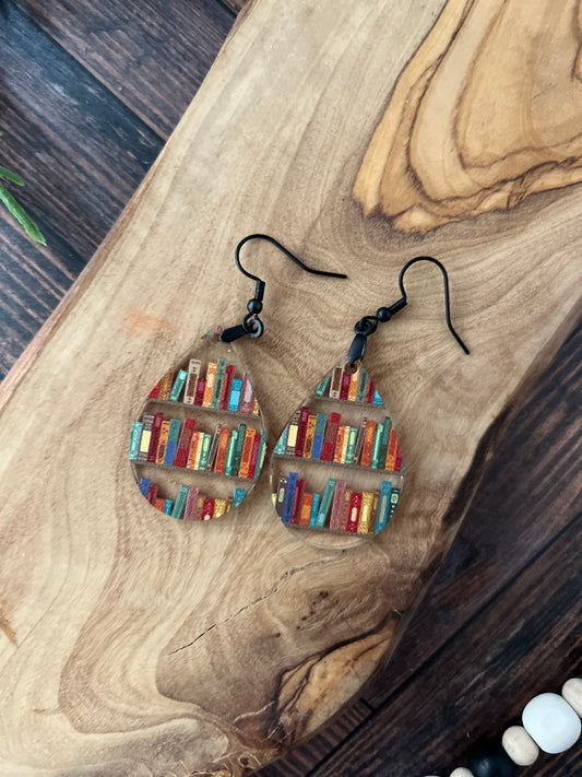 Book Earrings