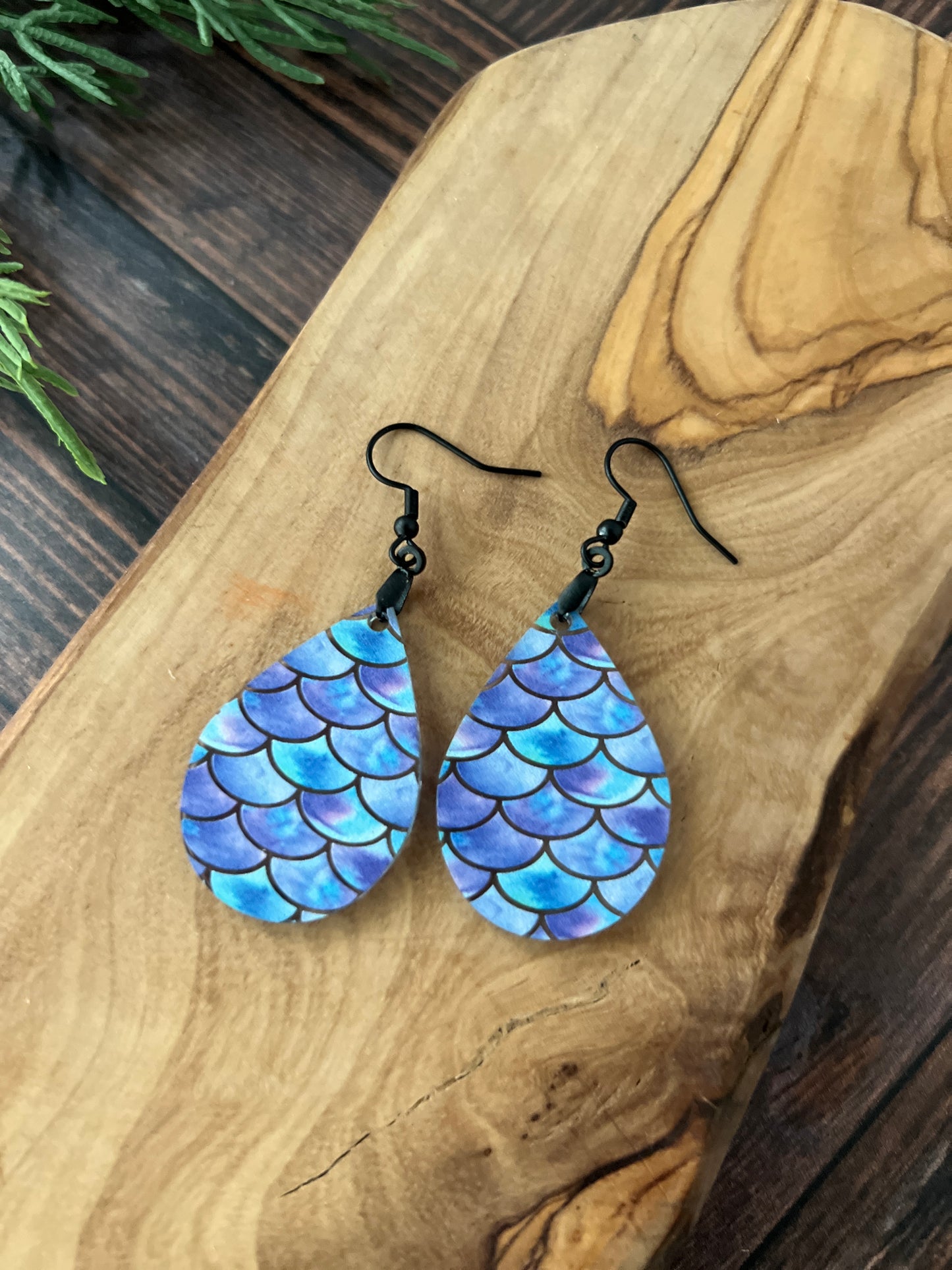 Mermaid Acrylic Earrings