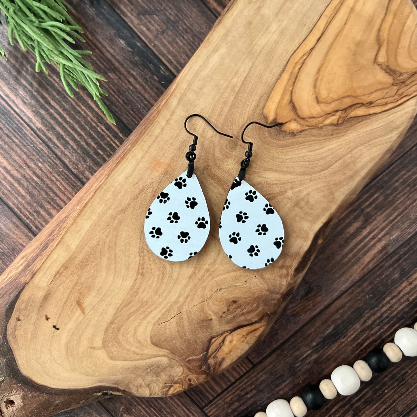 Paw Print Acrylic Earrings