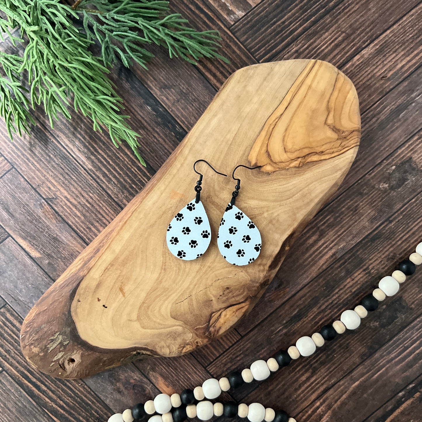 Paw Print Acrylic Earrings