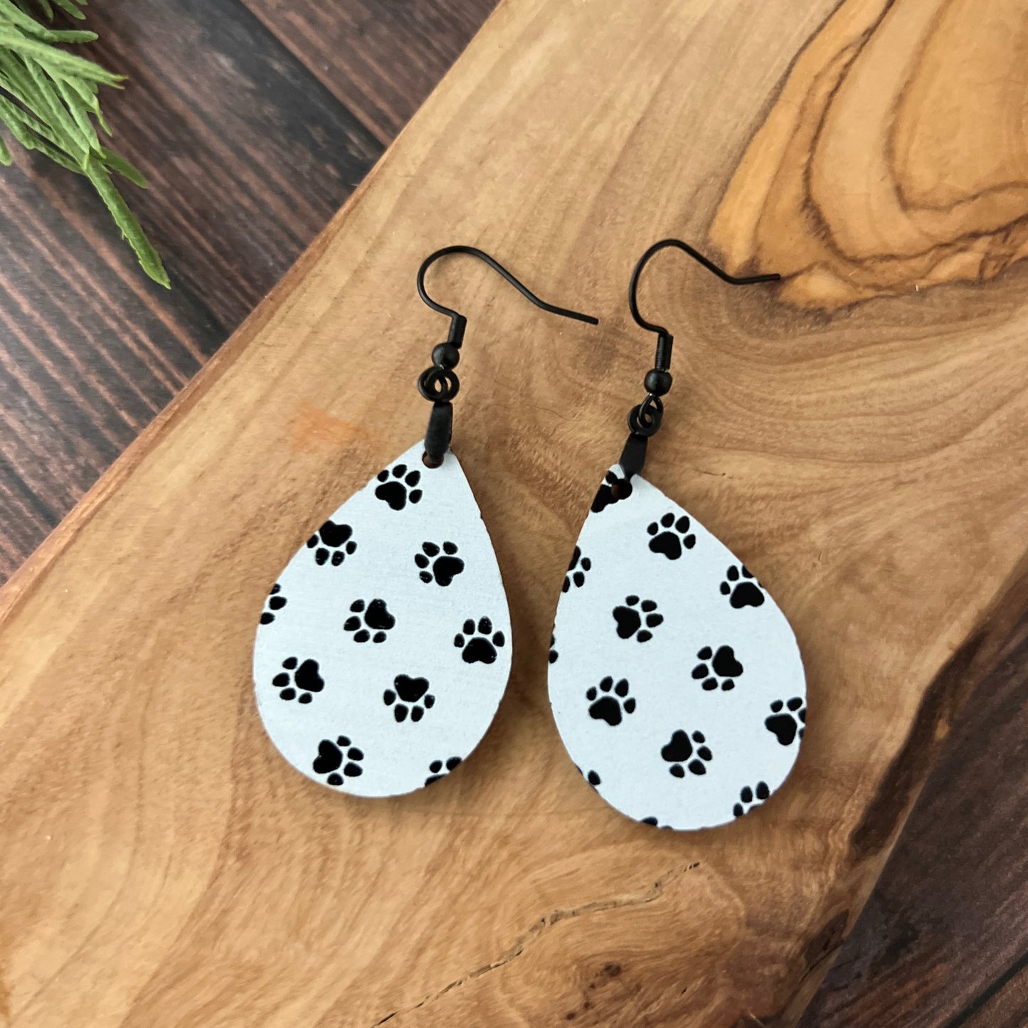 Paw Print Acrylic Earrings