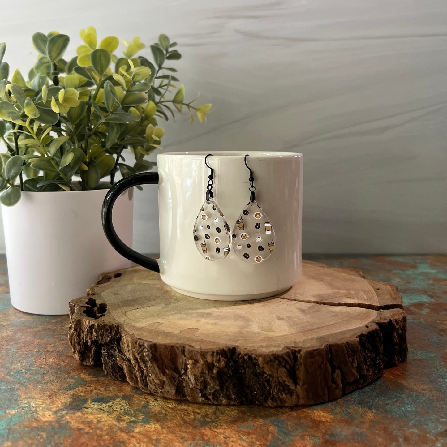 Coffee Acrylic Earrings