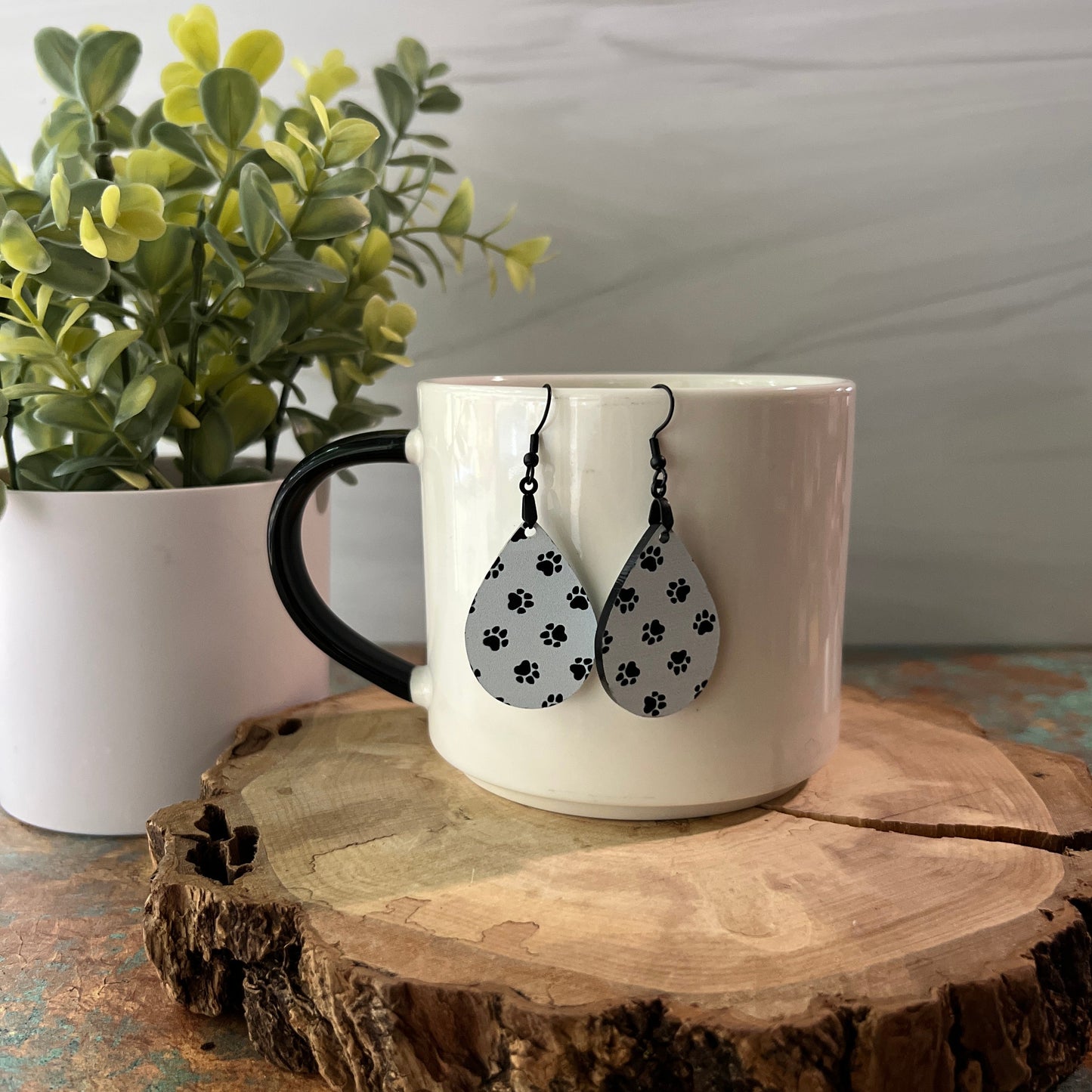 Paw Print Acrylic Earrings