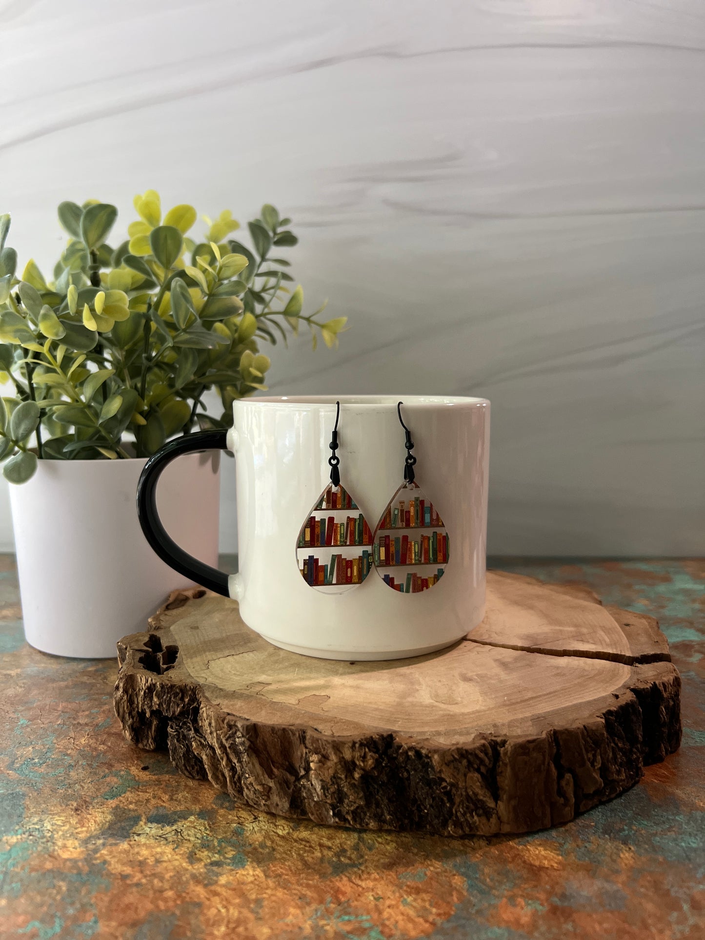 Book Earrings