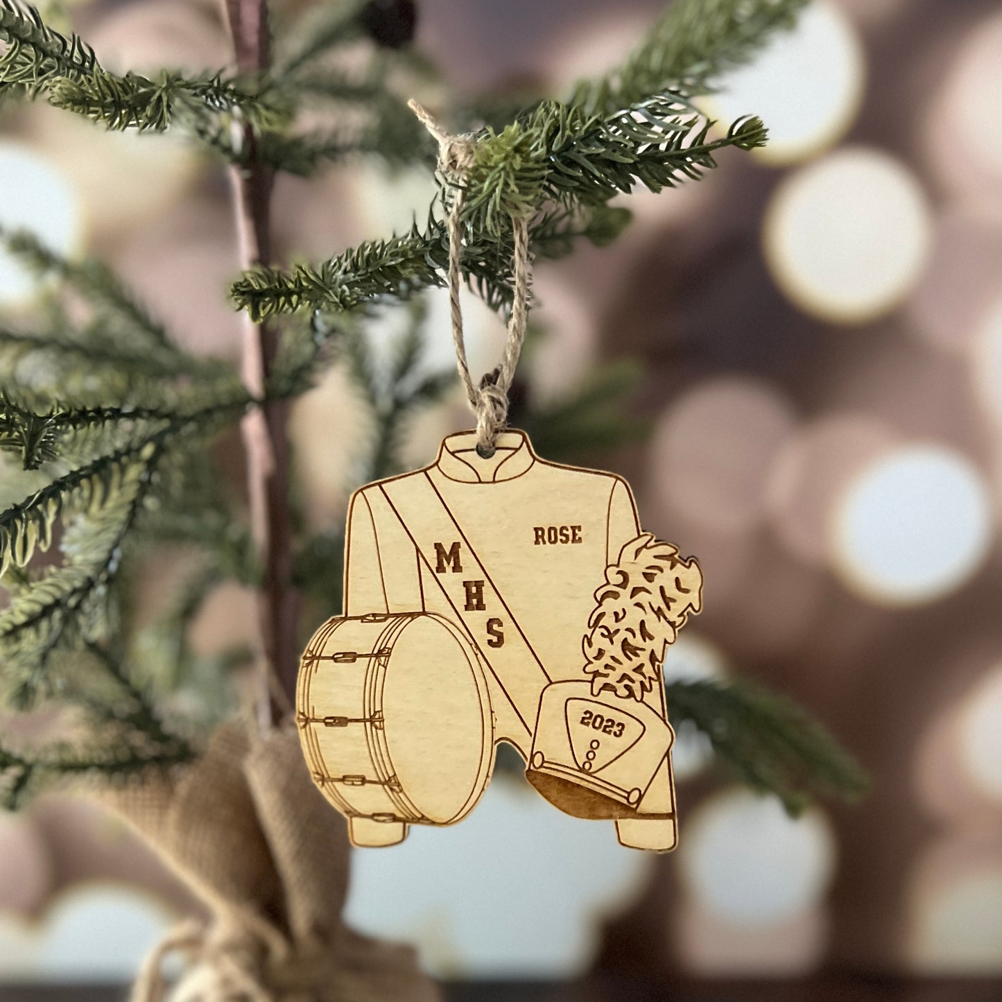 Drummer Personalized Ornament