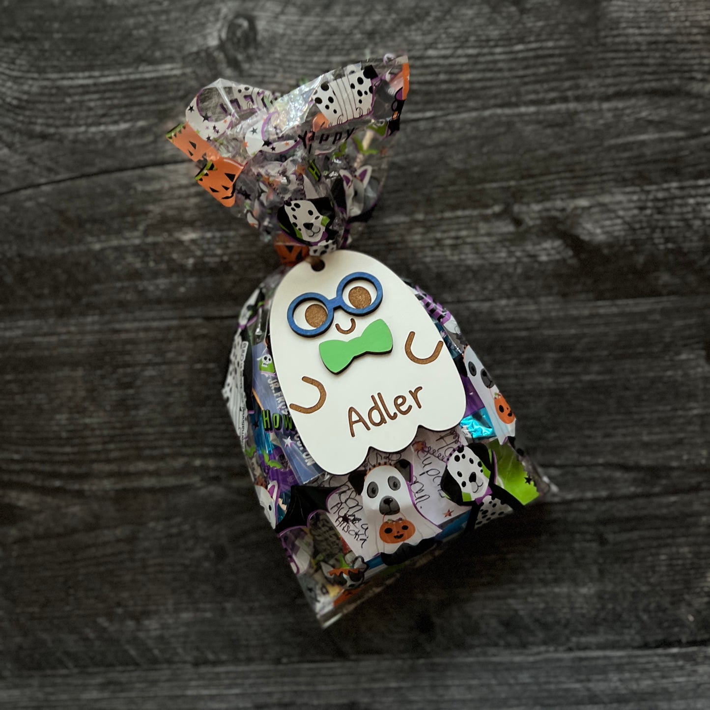 Ghost Treat Bag Tag