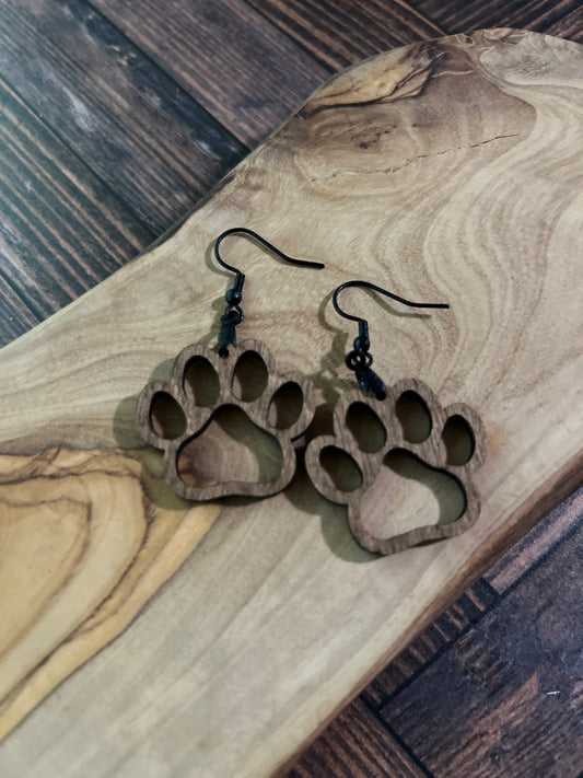 Paw Print Earrings