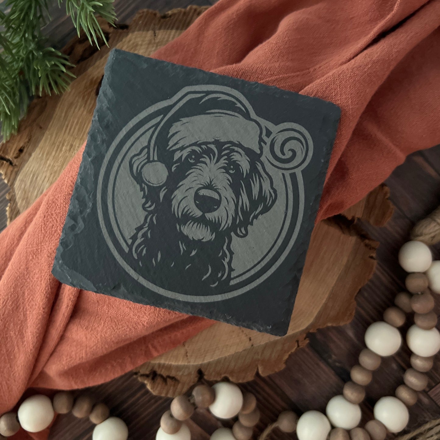 Doodle Santa Coasters