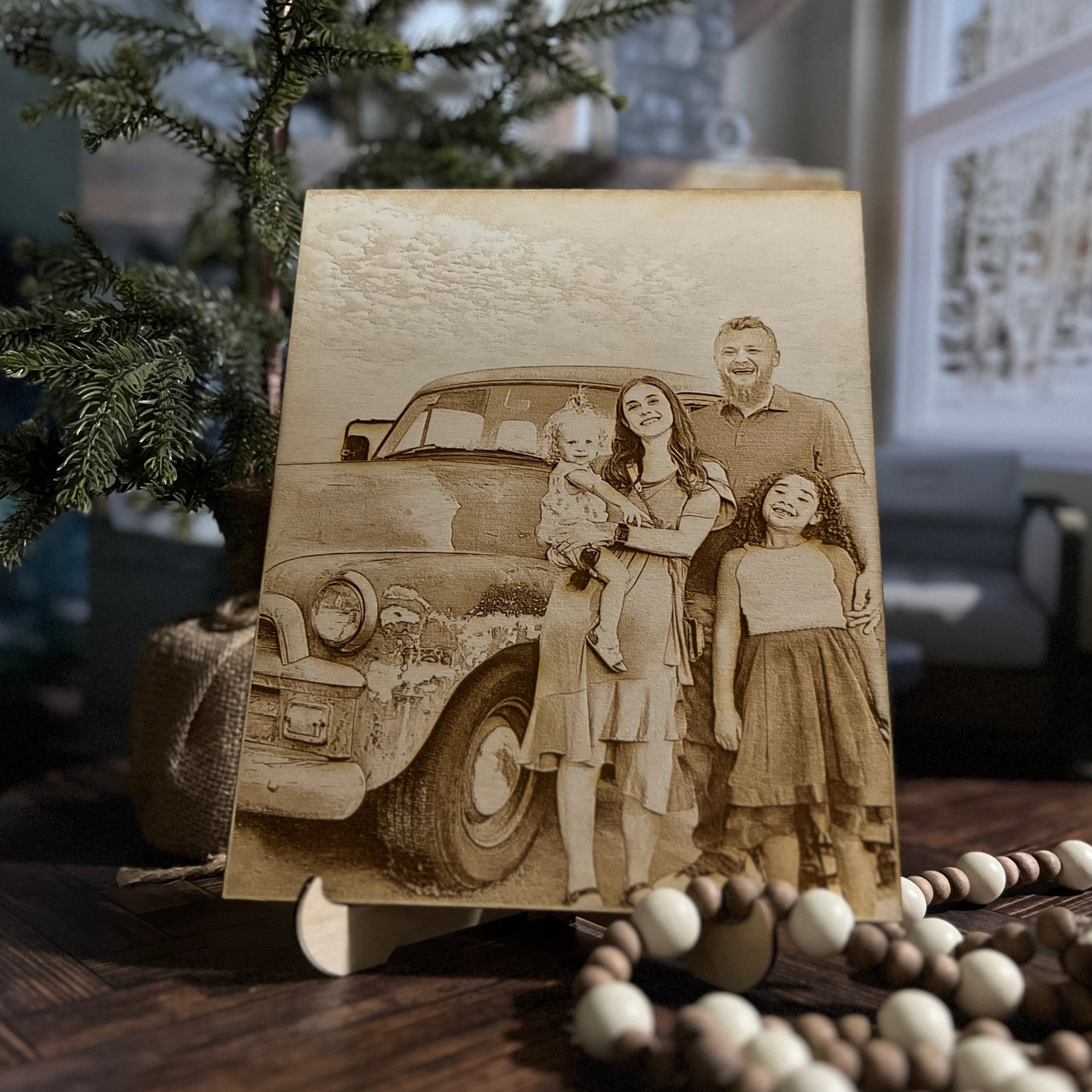 Engrave Wood Photo