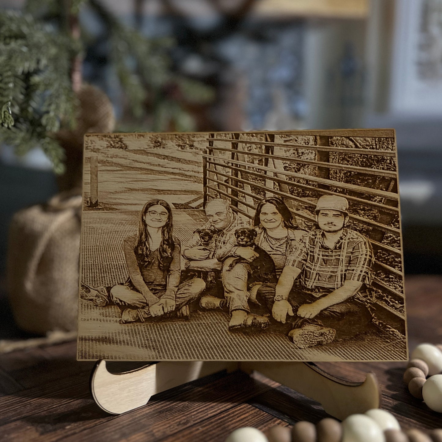 Engrave Wood Photo