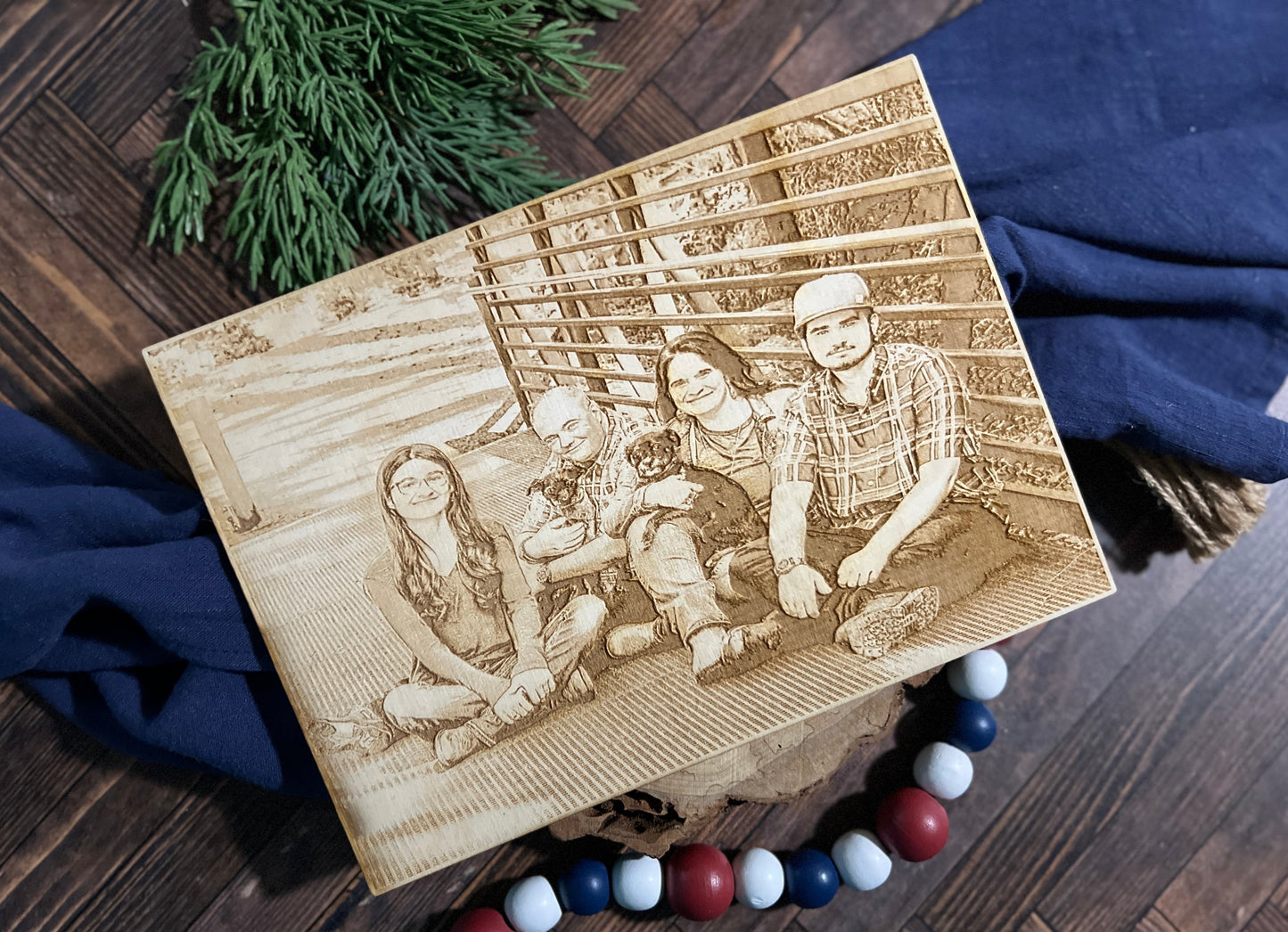 Engrave Wood Photo