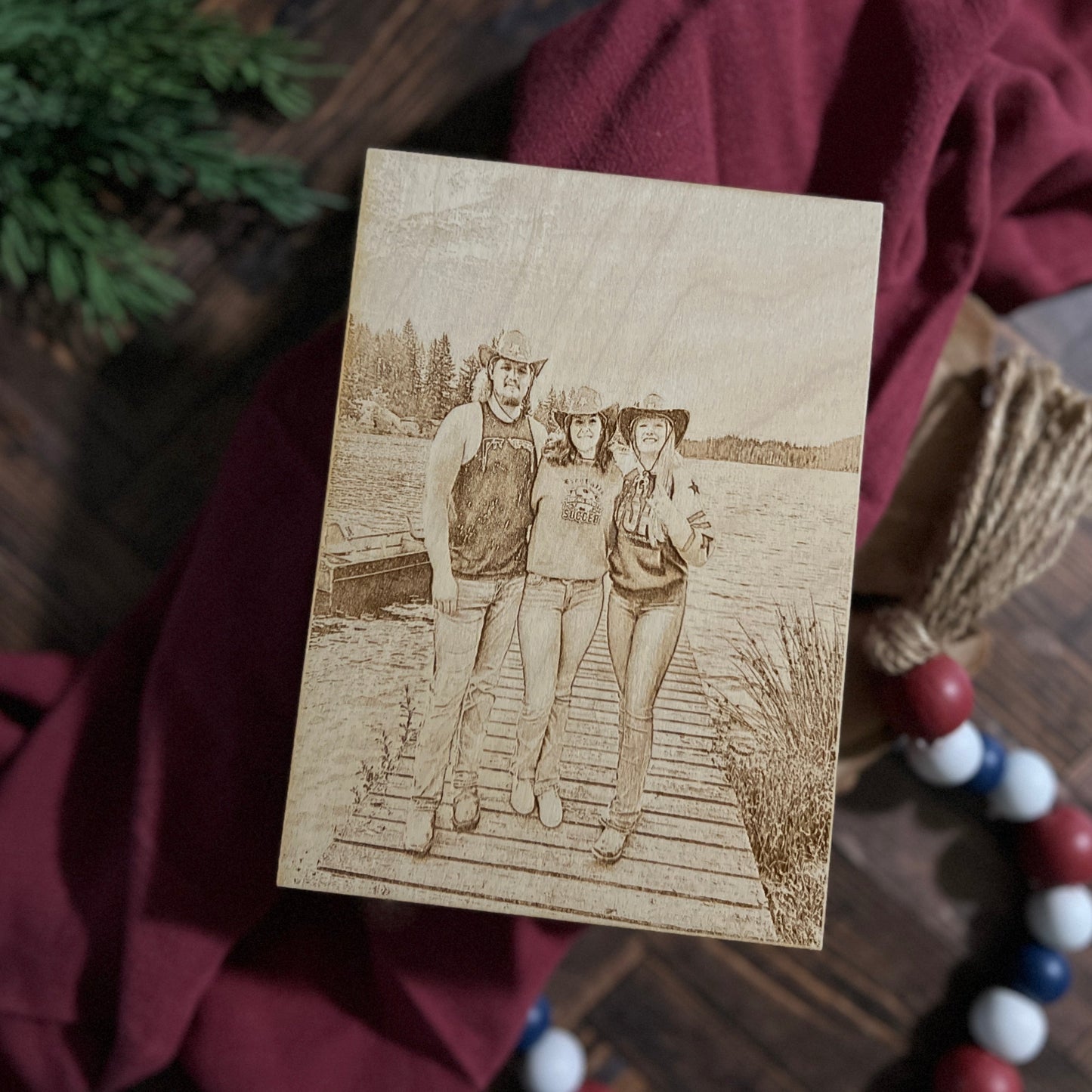 Engrave Wood Photo