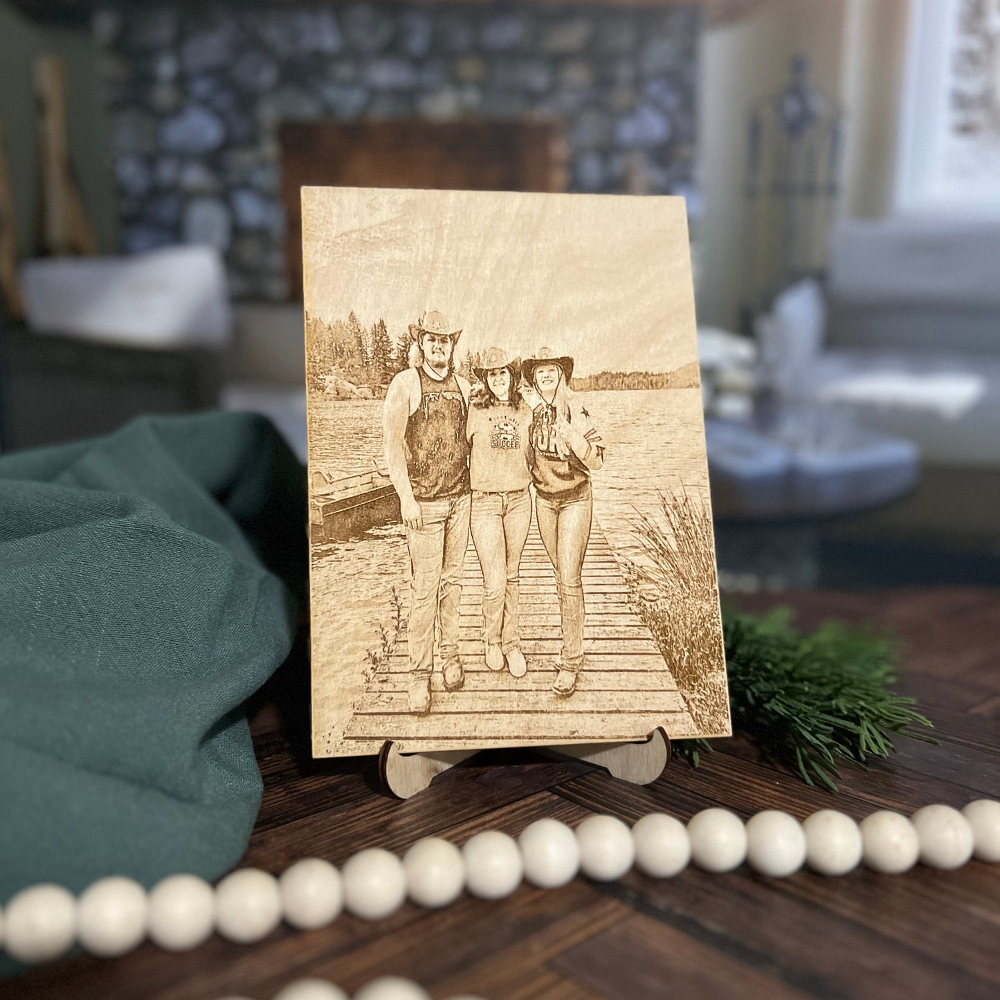 Engrave Wood Photo