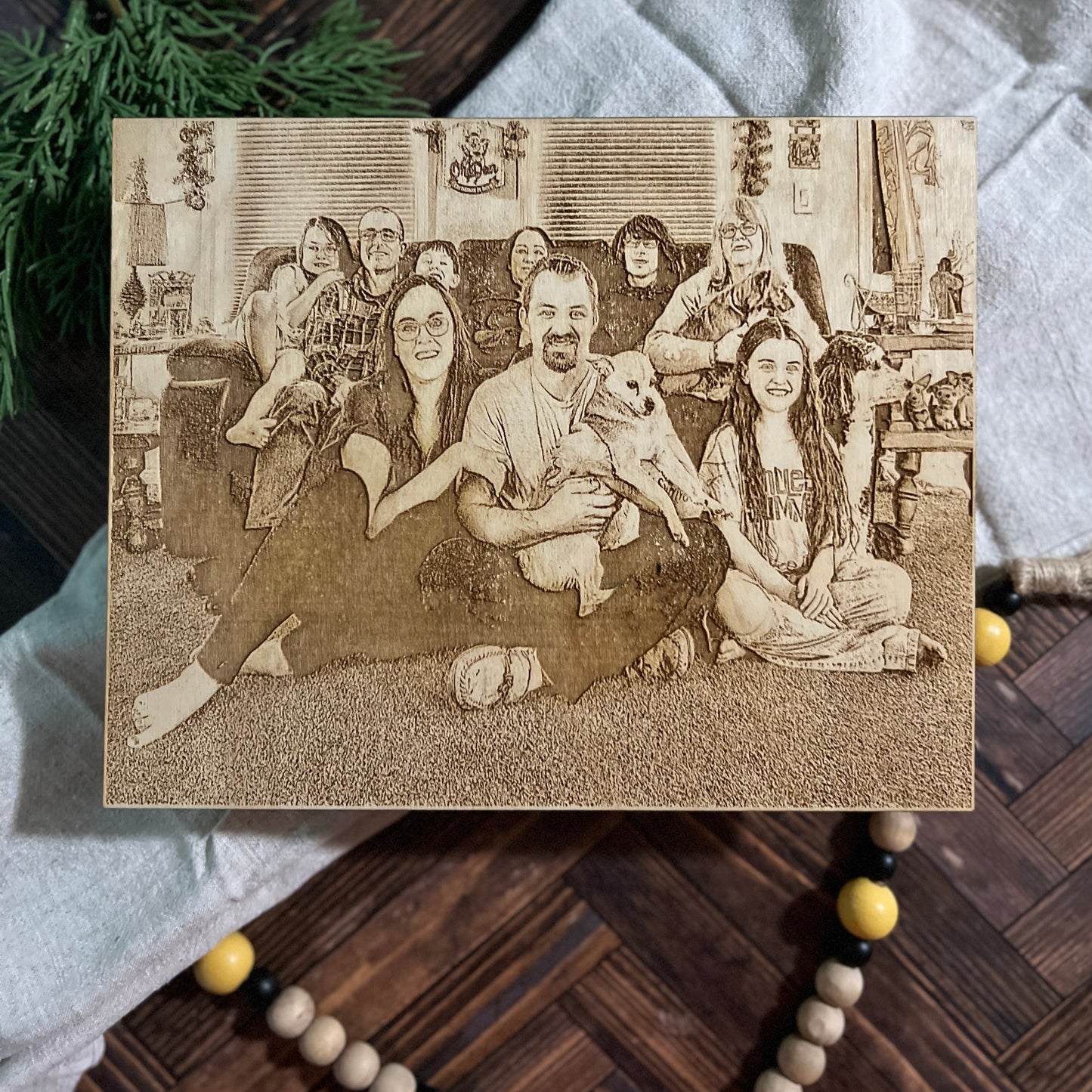 Engrave Wood Photo