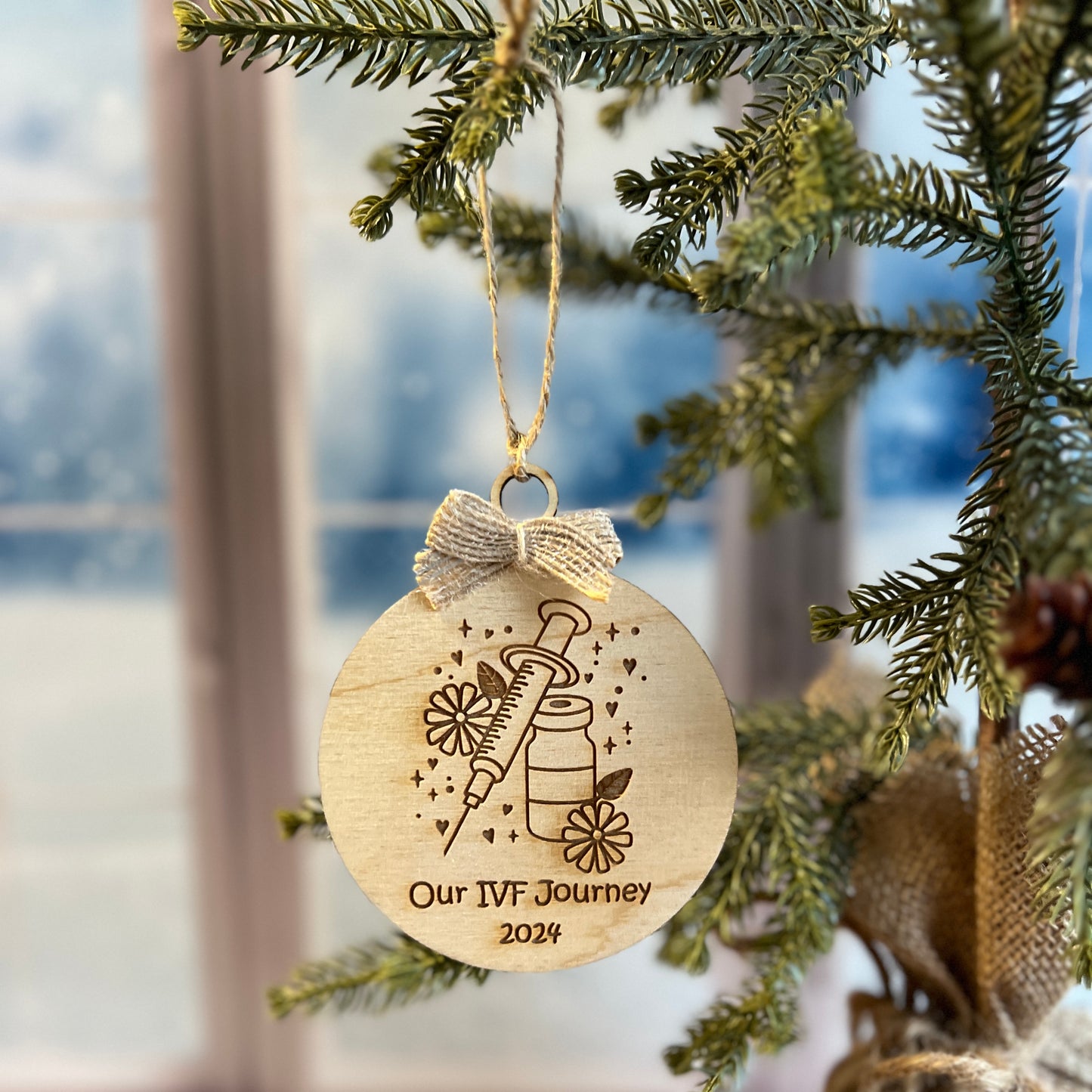 Our IVF Journey Christmas Ornament